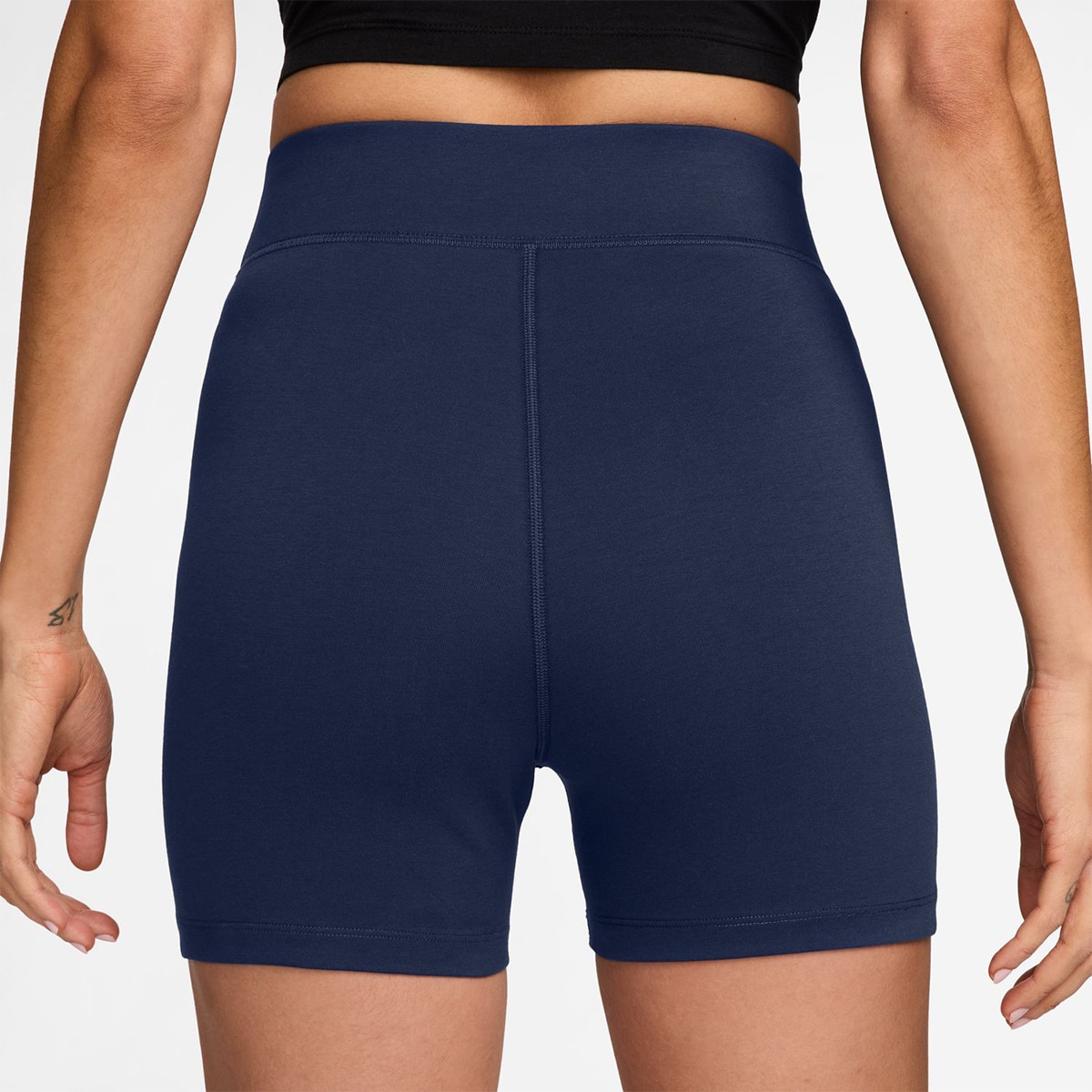 Leggings Tipo Calções de Mulher Sportswear Classic Azul-marinho-2