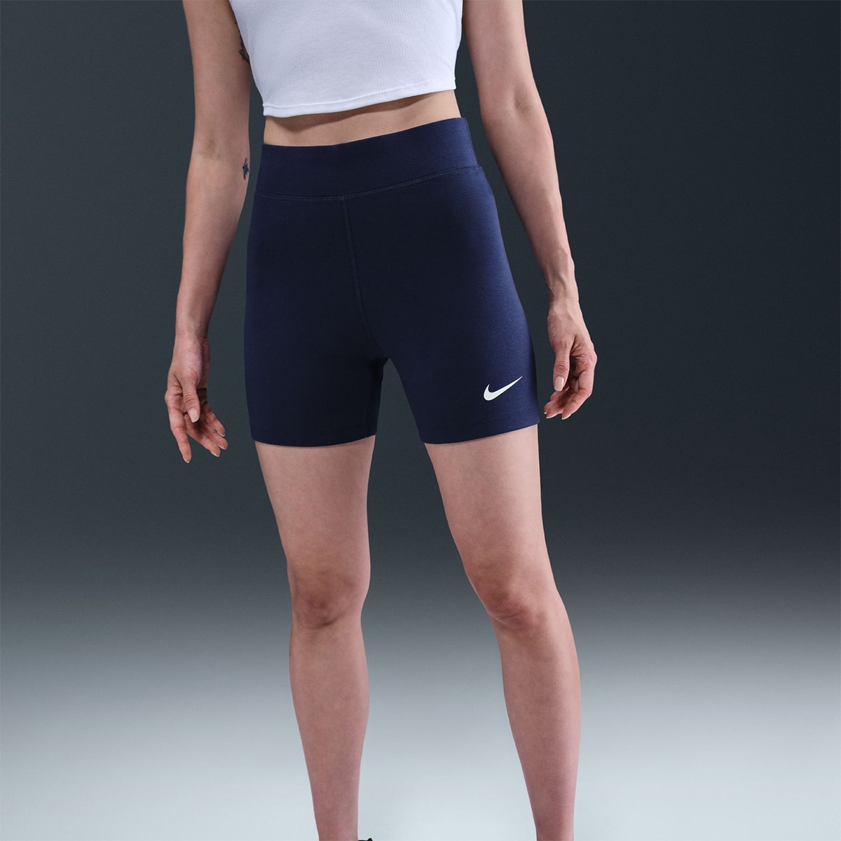 Leggings Tipo Calções de Mulher Sportswear Classic Azul-marinho-5