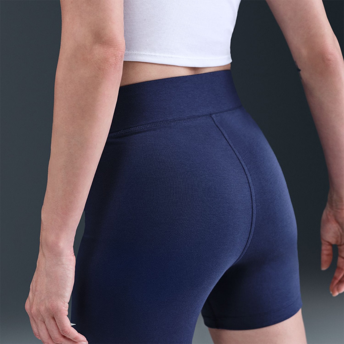 Leggings Tipo Calções de Mulher Sportswear Classic Azul-marinho-6