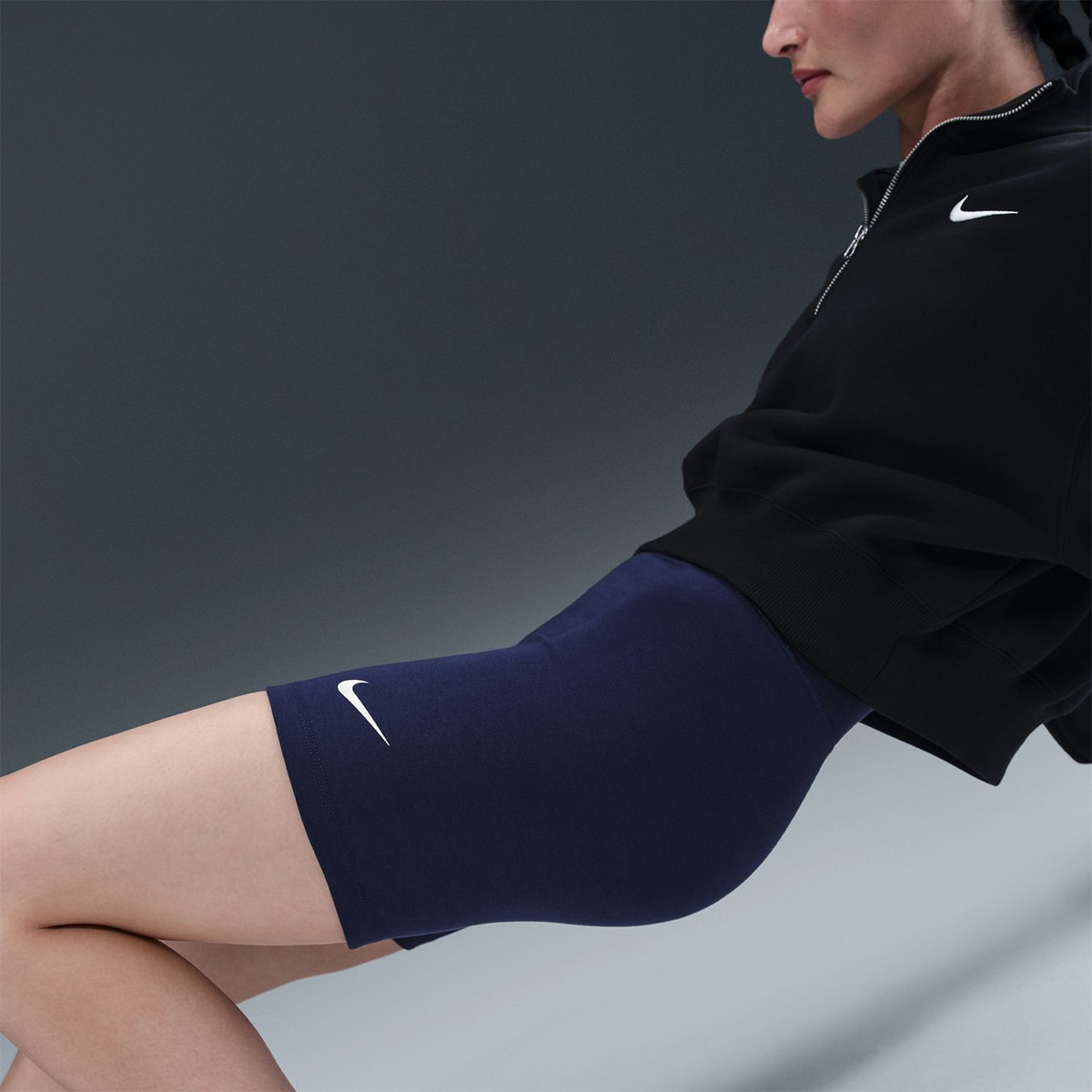 Leggings Tipo Calções de Mulher Sportswear Classic Azul-marinho-7