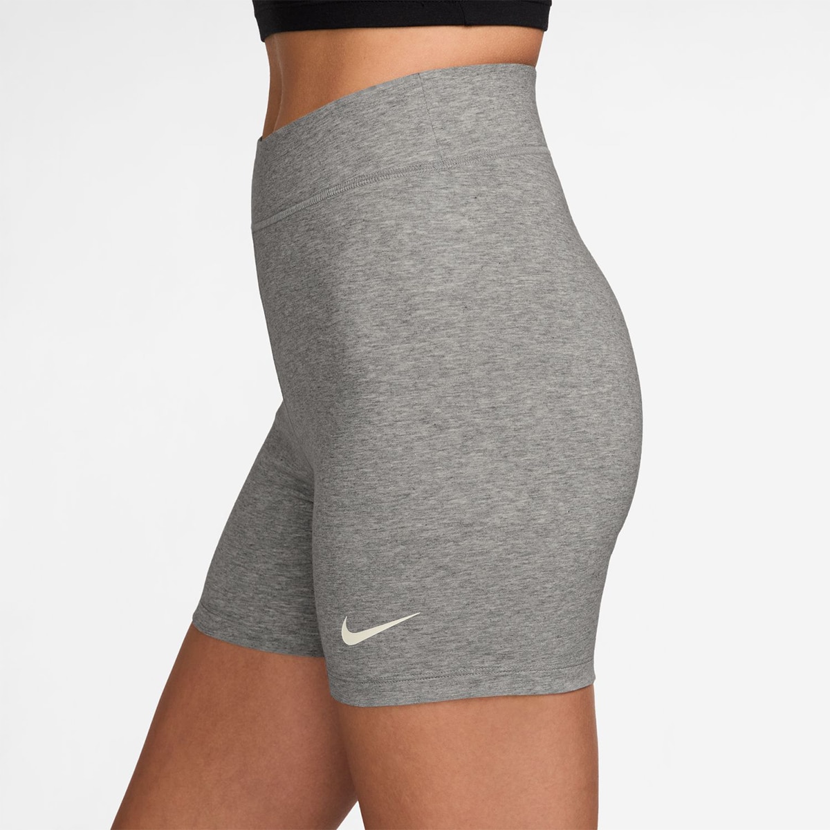 Leggings Tipo Calções de Mulher Sportswear Classic Cinzento-3