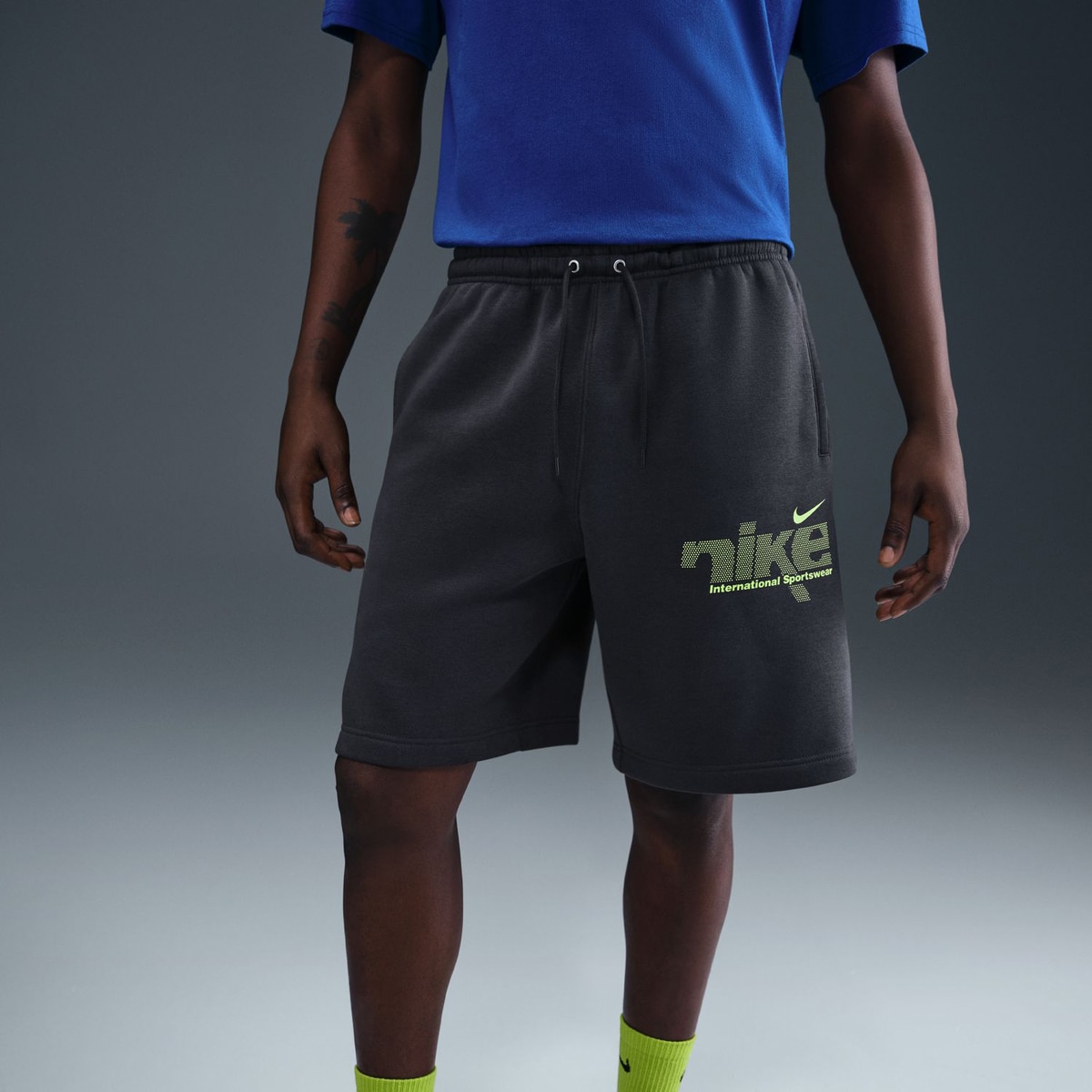Calções de Homem Club Flow Bb Short Swsh Cinzento-1