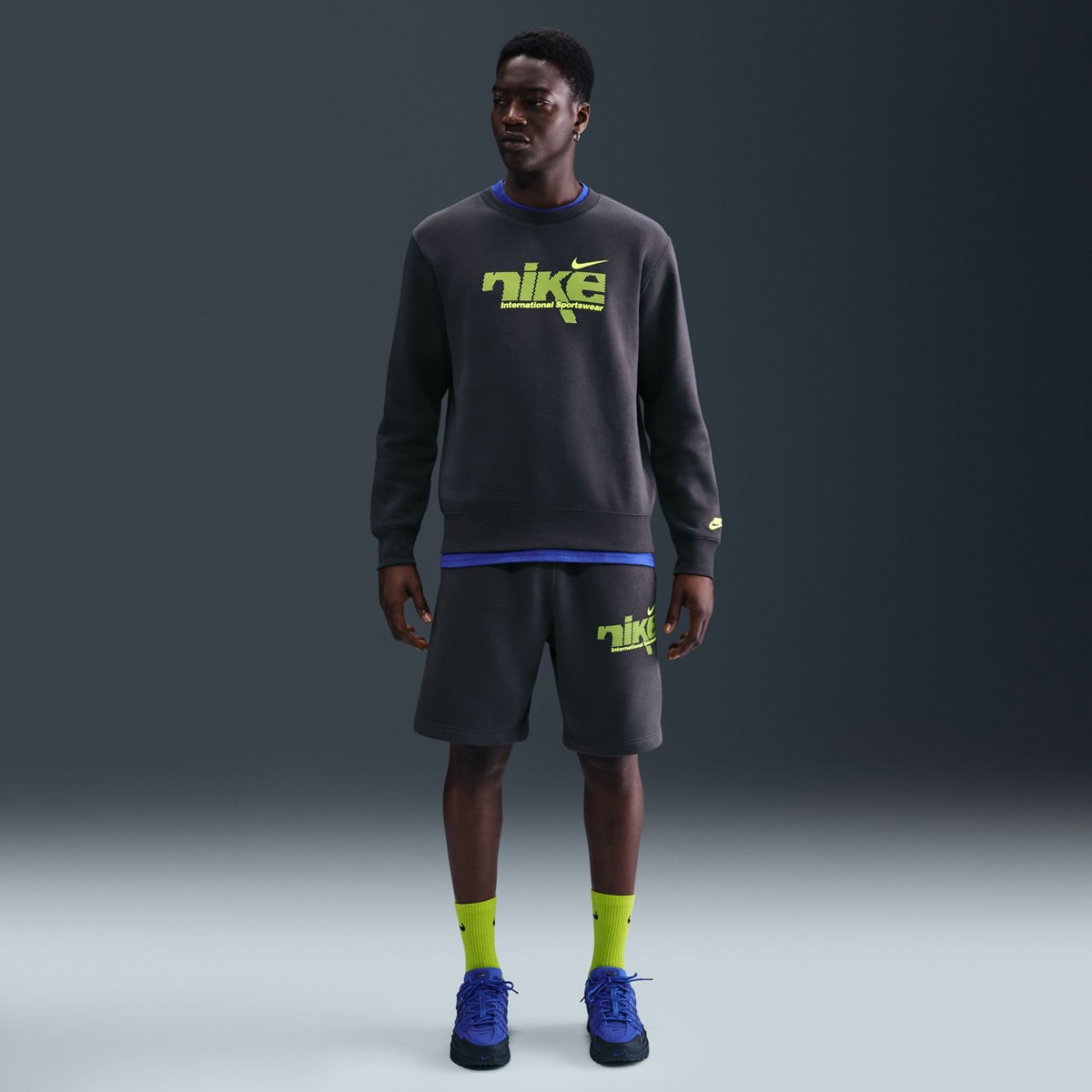 Calções de Homem Club Flow Bb Short Swsh Cinzento-3