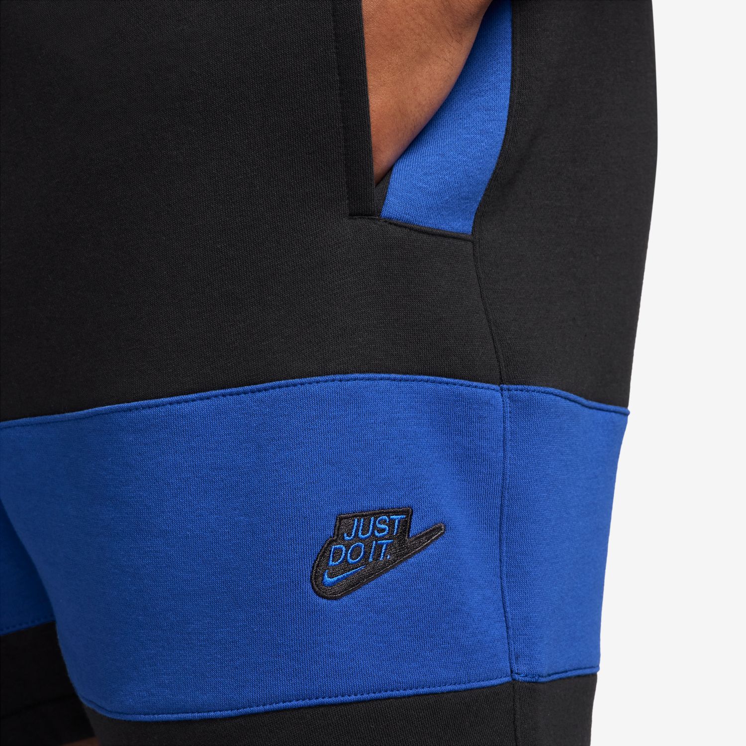 Calções de Homem Sportswear Club Preto / Azul-4