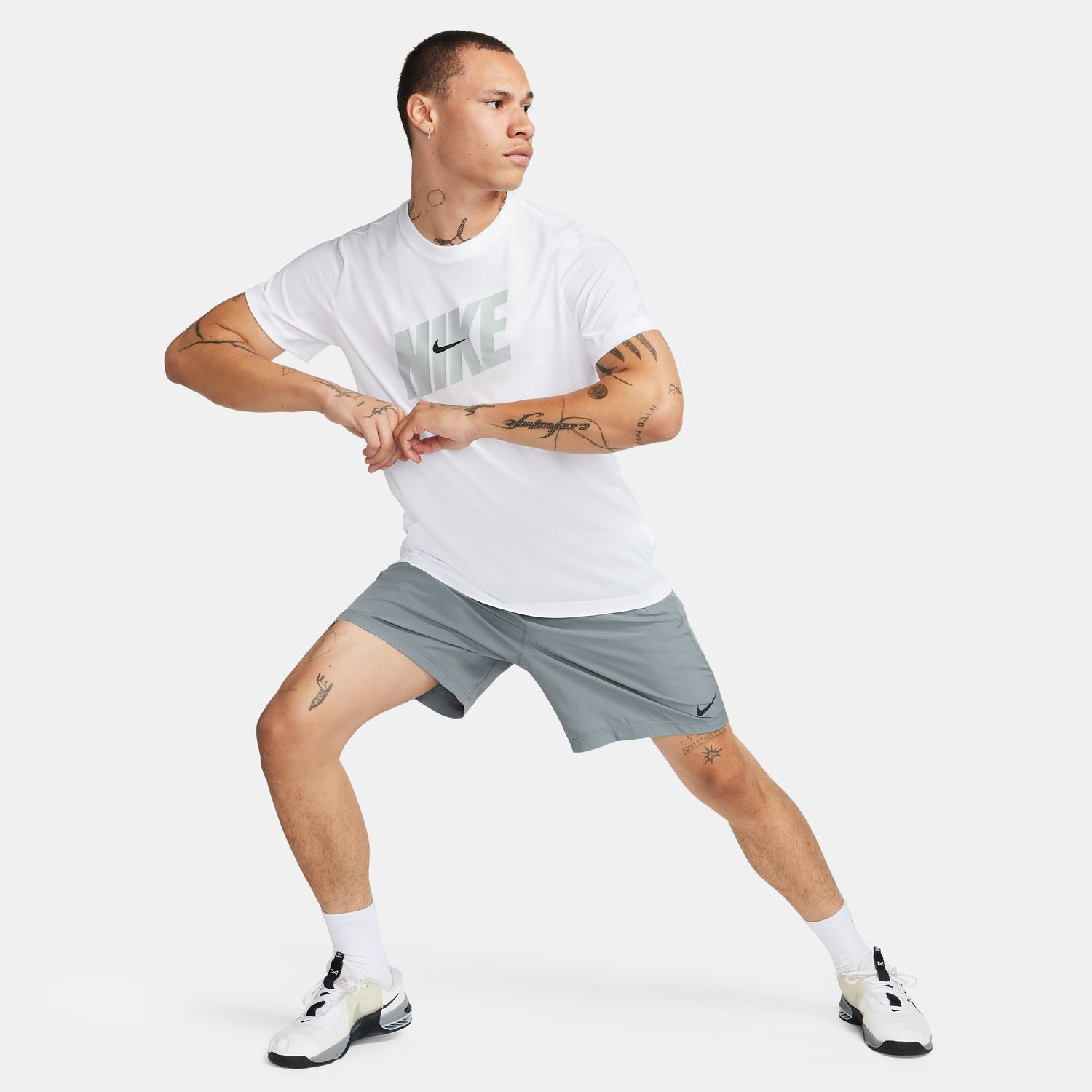 Calções de Homem DF Form 7'' Short Cinzento-7