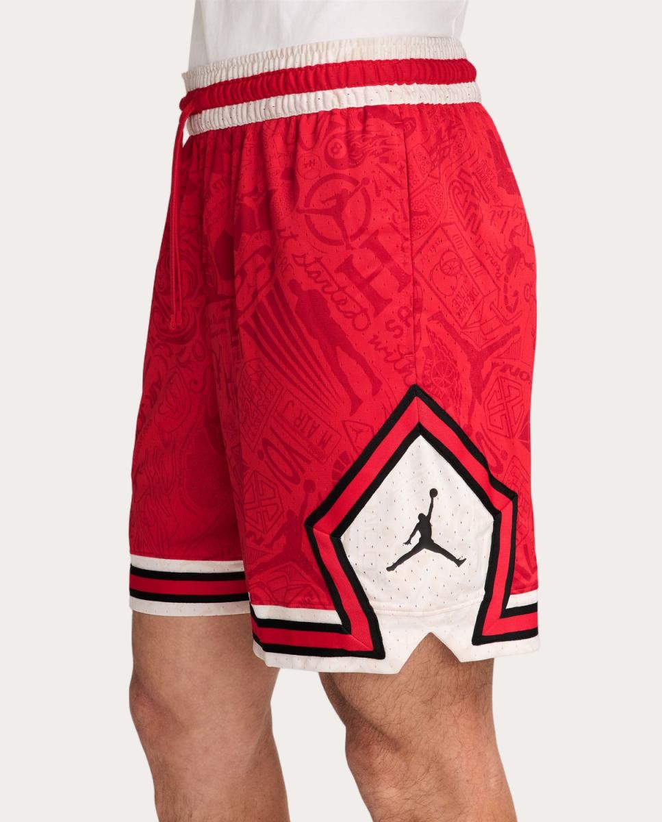 Calções de Homem Diamond Jordan Vermelho-3