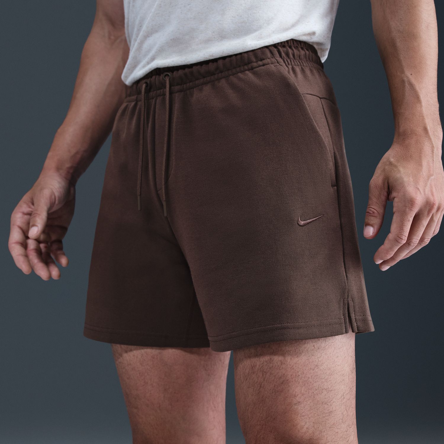 Calções de Homem M Nk DF Primary 7In Short Castanho-7