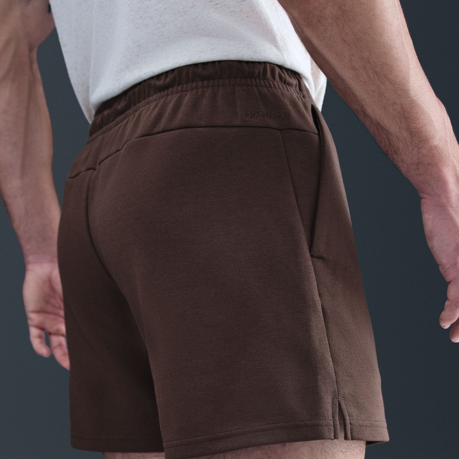 Calções de Homem M Nk DF Primary 7In Short Castanho-8