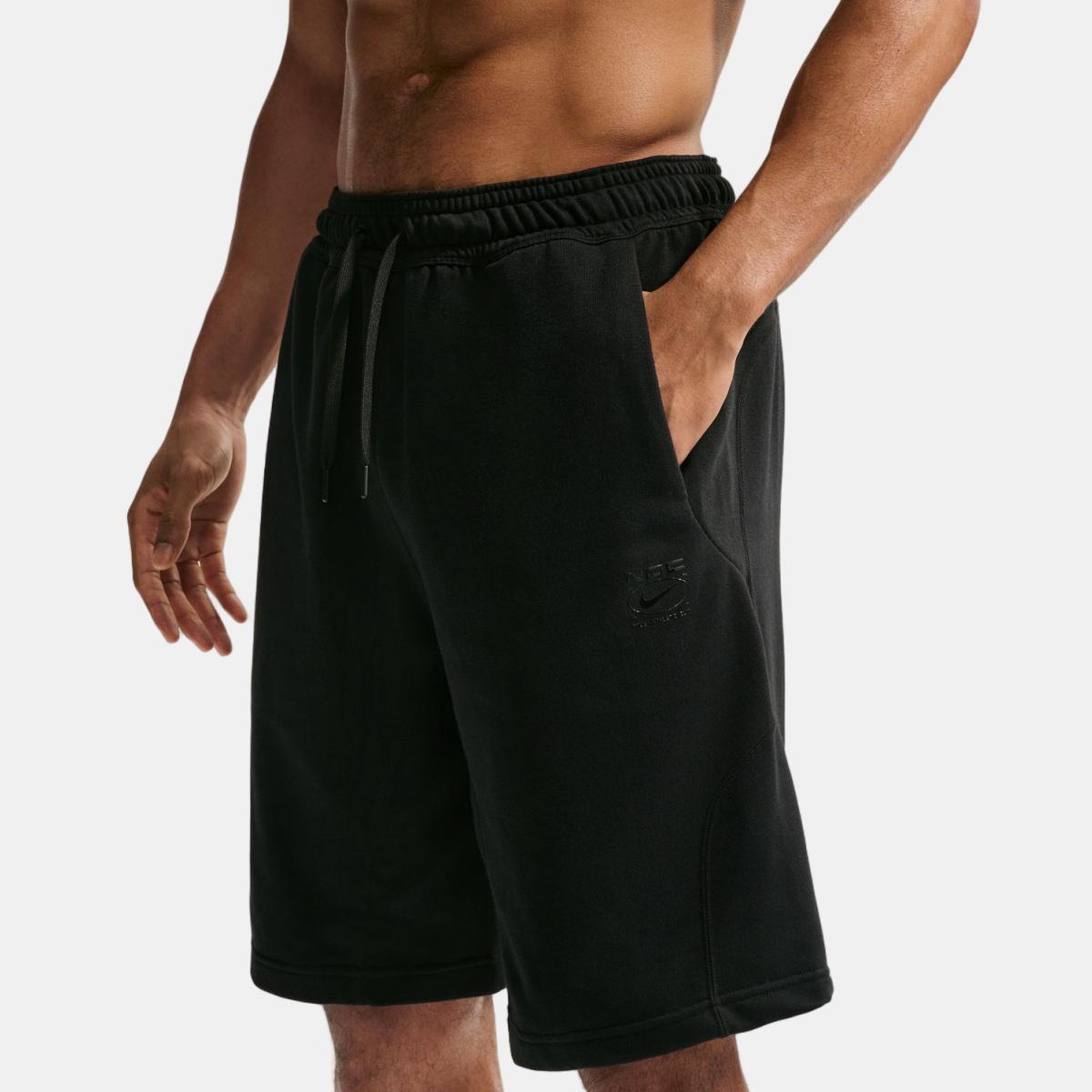 Pantalón corto de hombre M DF NAC Fleece Nike - Negro Negro-1