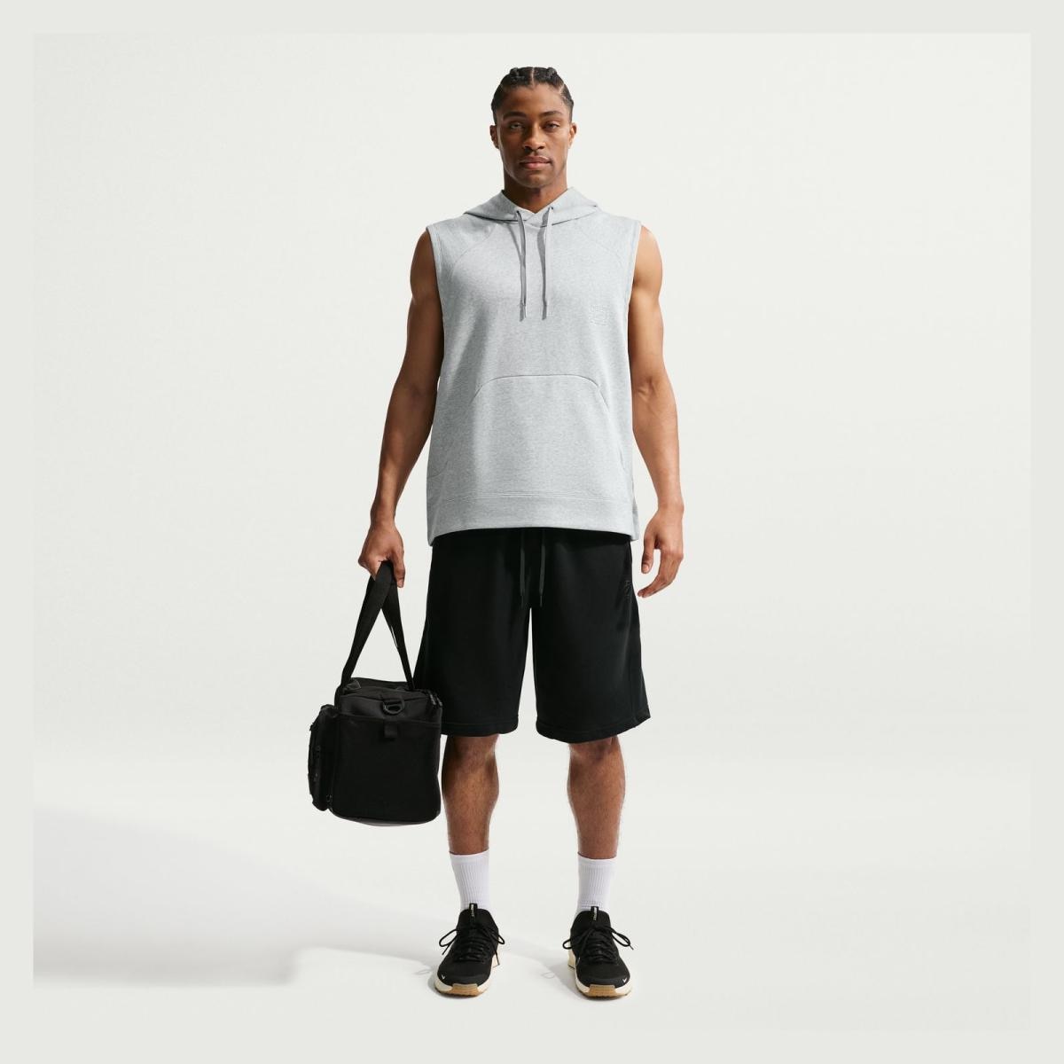 Pantalón corto de hombre M DF NAC Fleece Nike - Negro Negro-4