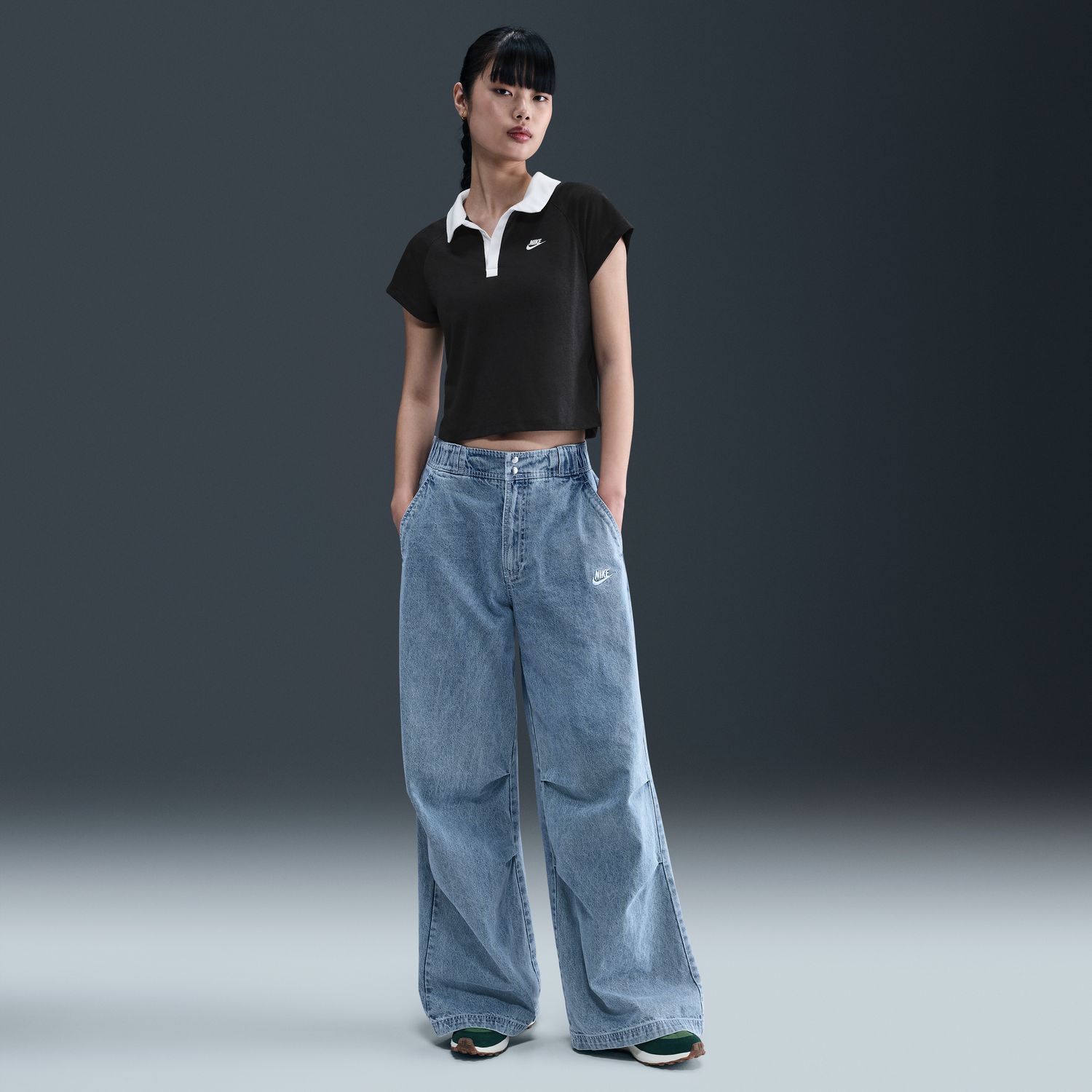Polo de Mulher Sportswear Preto-4