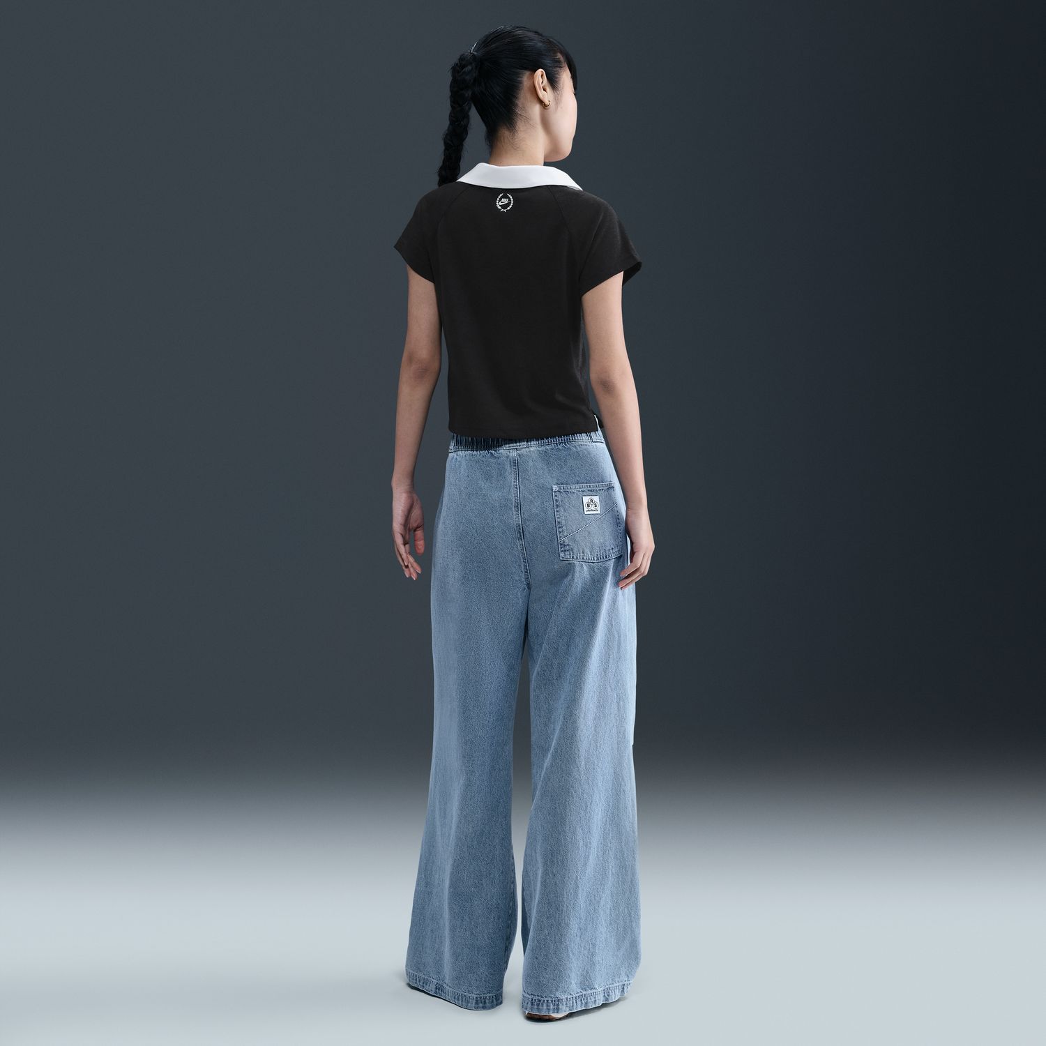 Polo de Mulher Sportswear Preto-5