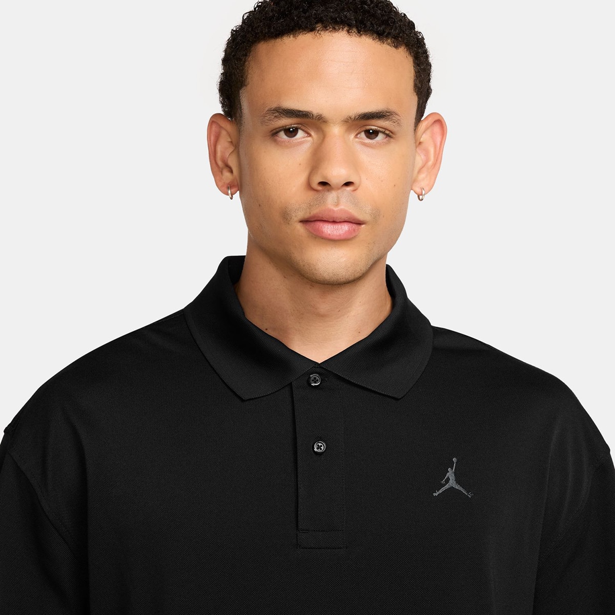 Polo de Homem Brooklyn Preto-3