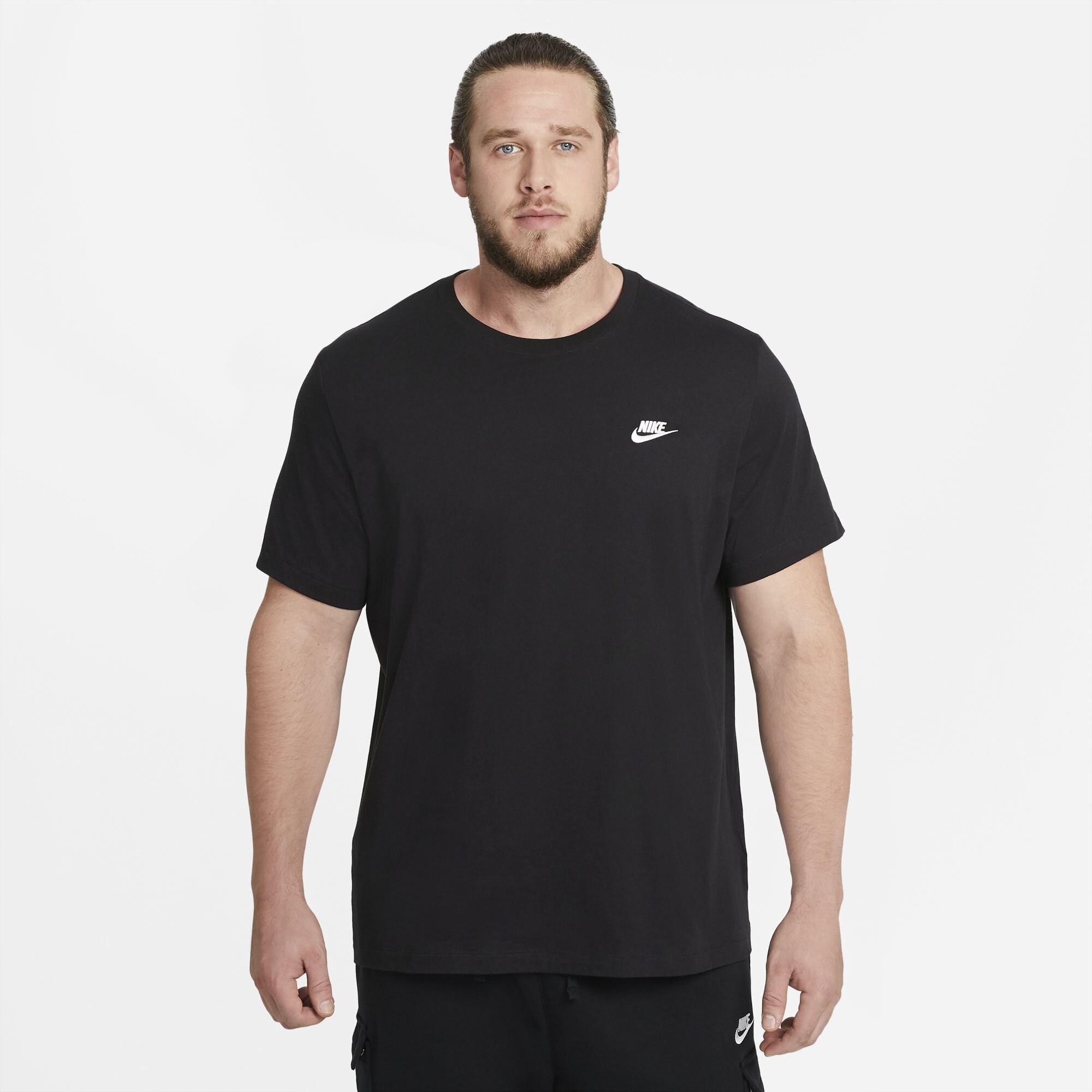 T-shirt Casual de Homem Sportswear Club Men's Preto-3