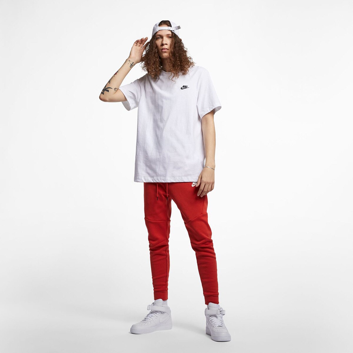 T-shirt Casual de Homem Sportswear Club Men's Branco-4