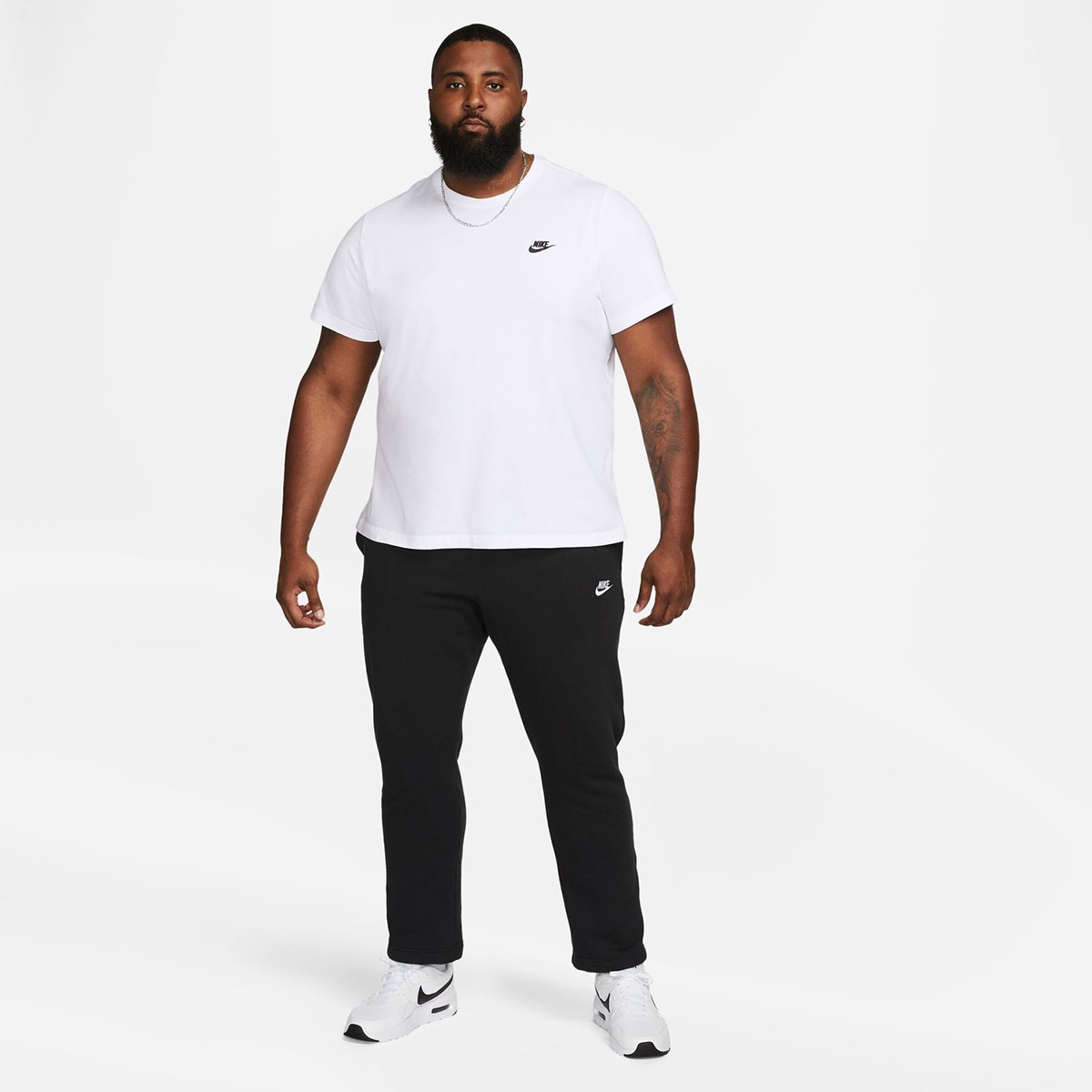 T-shirt Casual de Homem Sportswear Club Men's Branco-8