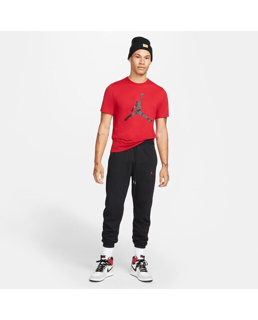 T-shirt de homem Jordan Jumpman Nike Vermelho / Preto-6