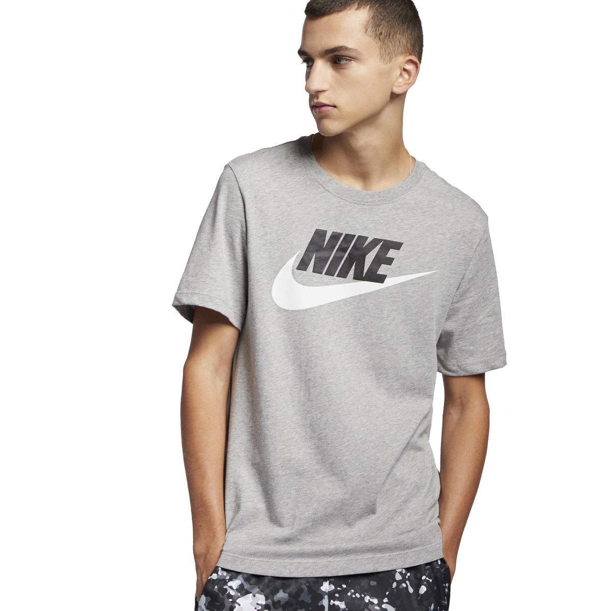 T-Shirt de Criança Sportswear Nike Cinzento-1