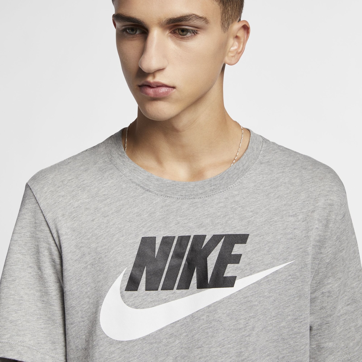 T-Shirt de Criança Sportswear Nike Cinzento-2
