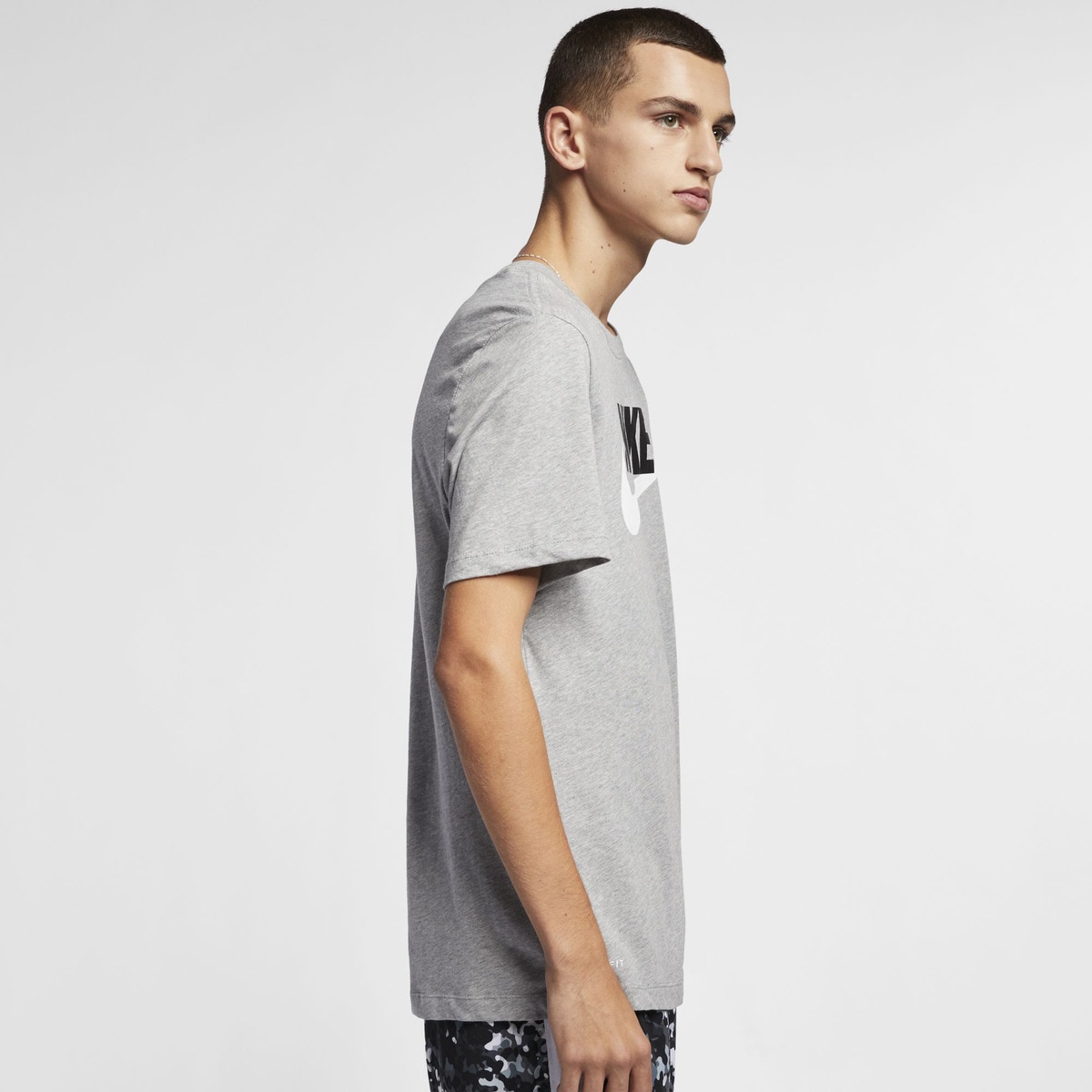 T-Shirt de Criança Sportswear Nike Cinzento-3