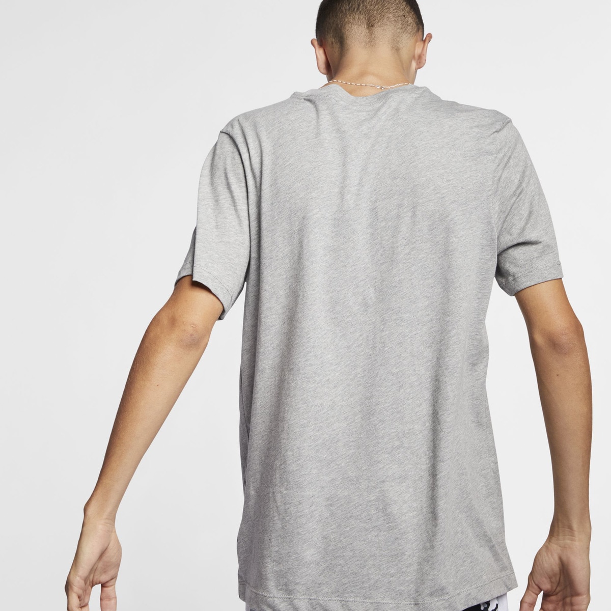 T-Shirt de Criança Sportswear Nike Cinzento-4