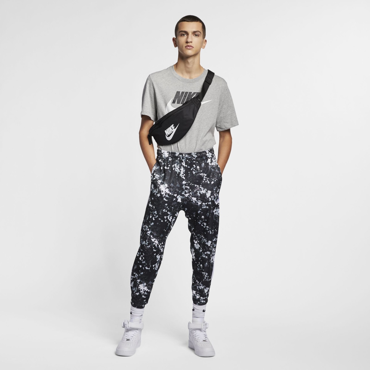 T-Shirt de Criança Sportswear Nike Cinzento-6