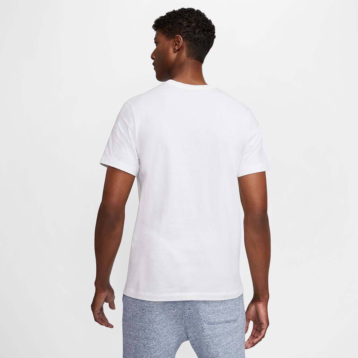 Camiseta de hombre M Nsw Club Tee Nike - Blanco / Rojo Blanco / Rojo-2