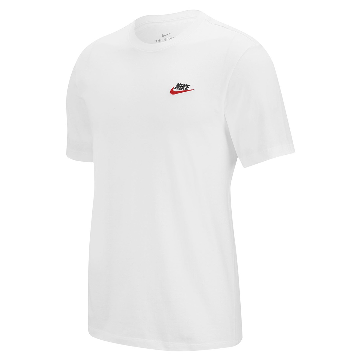Camiseta de hombre M Nsw Club Tee Nike - Blanco / Rojo Blanco / Rojo-7