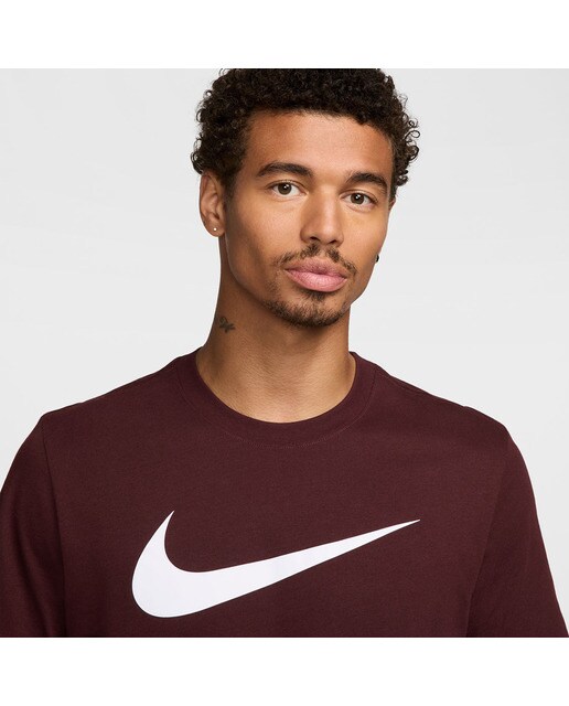 T-shirt de homem Sportswear Swoosh Nike Grená-3