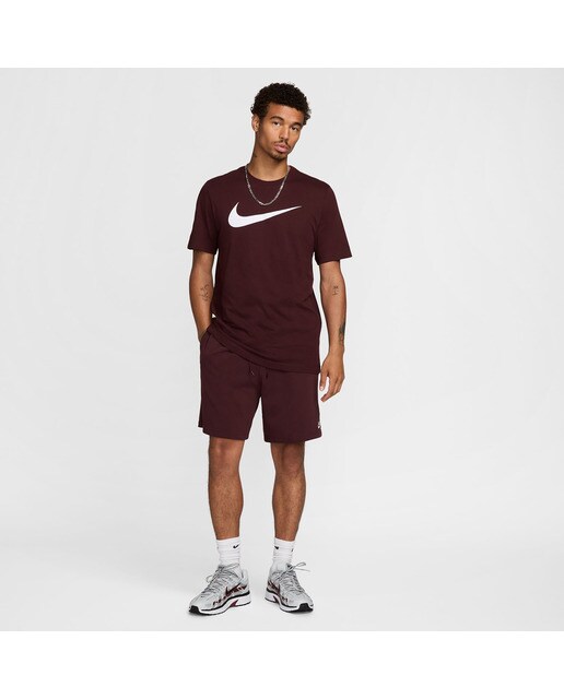 T-shirt de homem Sportswear Swoosh Nike Grená-4