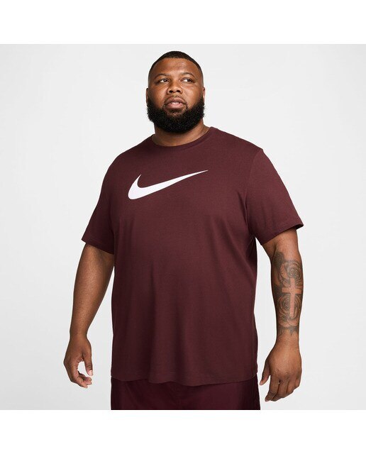 T-shirt de homem Sportswear Swoosh Nike Grená-5