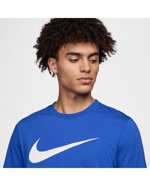T-shirt de Homem Icon Swoosh Azul-3