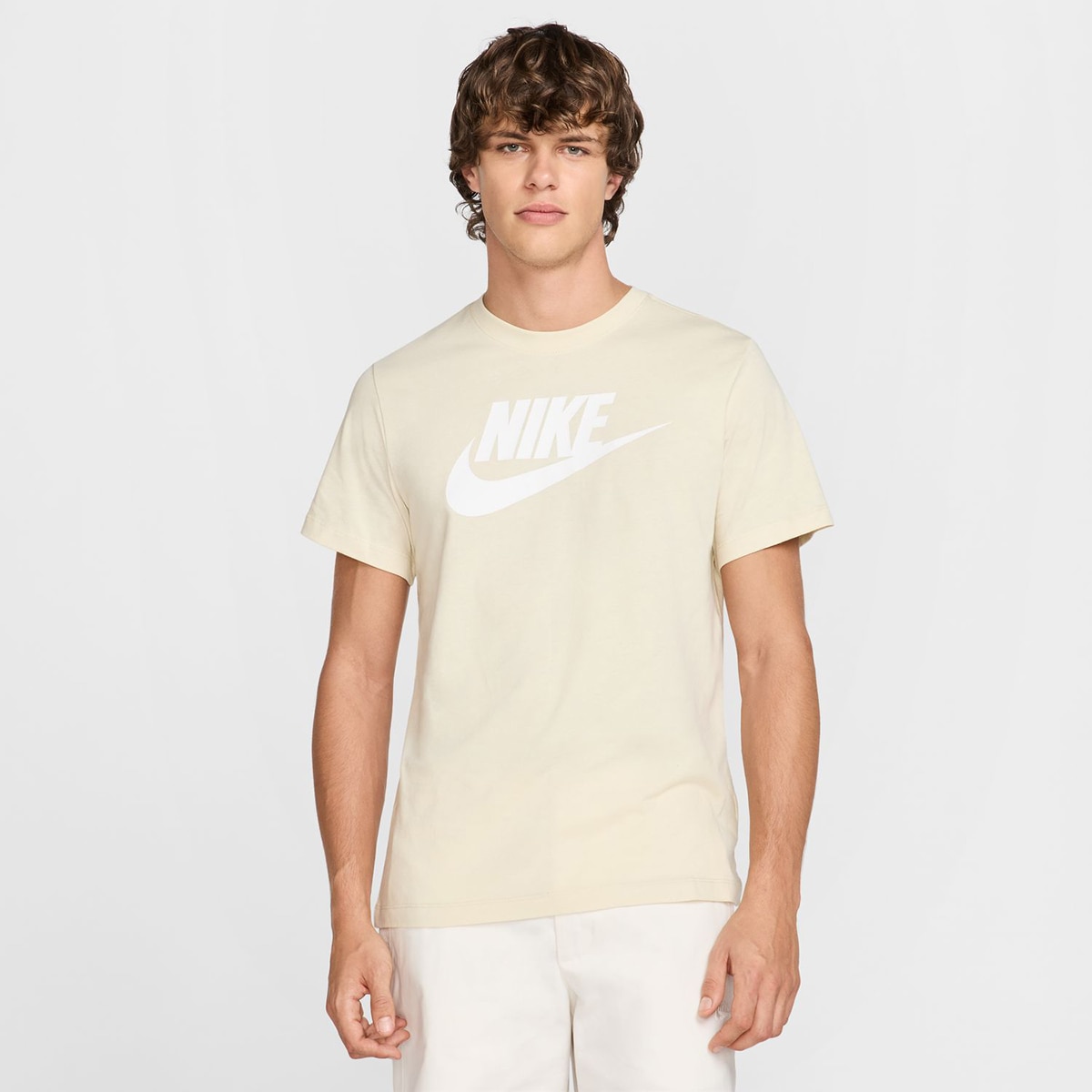 T-Shirt de Criança Sportswear Nike Caqui-1