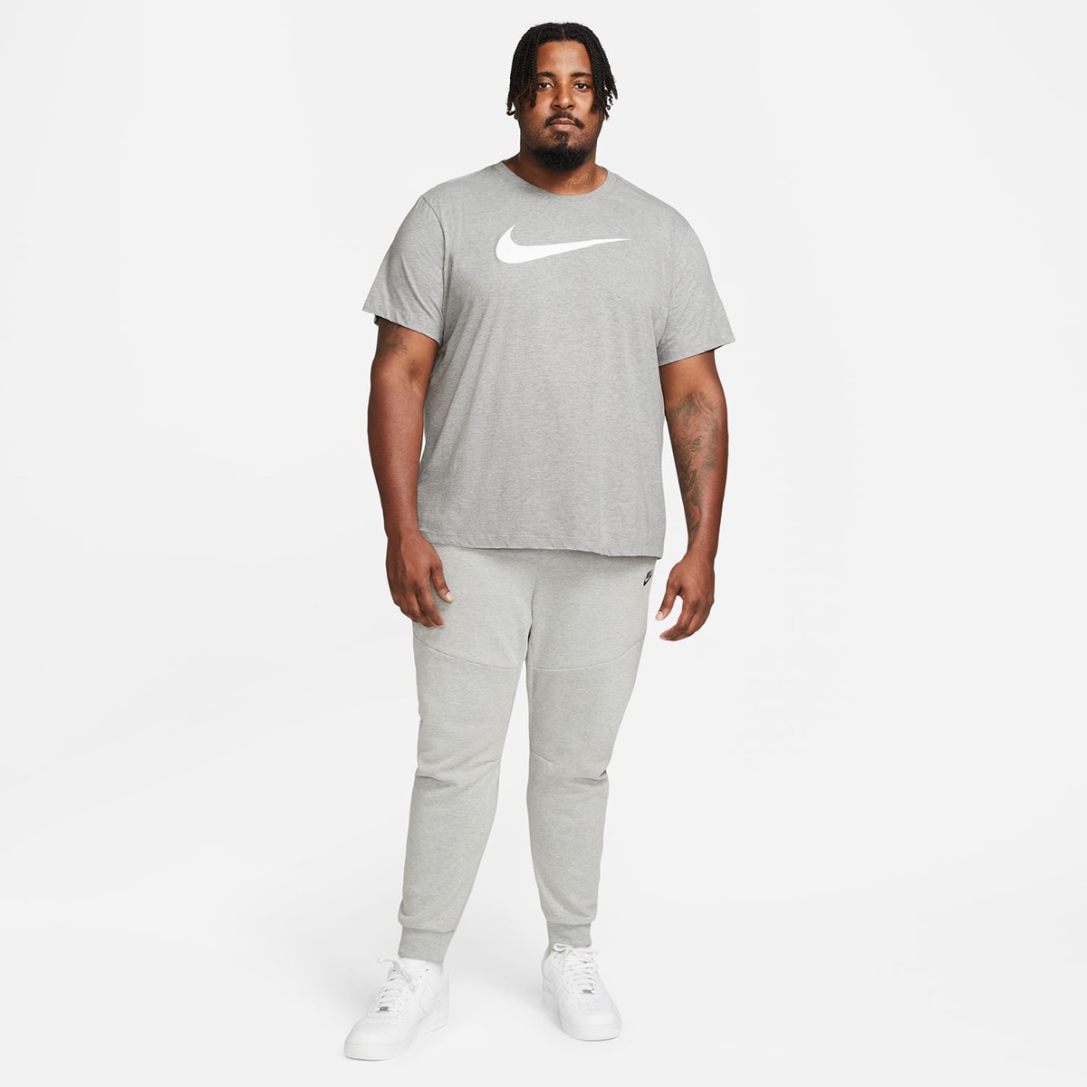 T-shirt de homem Sportswear Swoosh Nike Cinzento-5