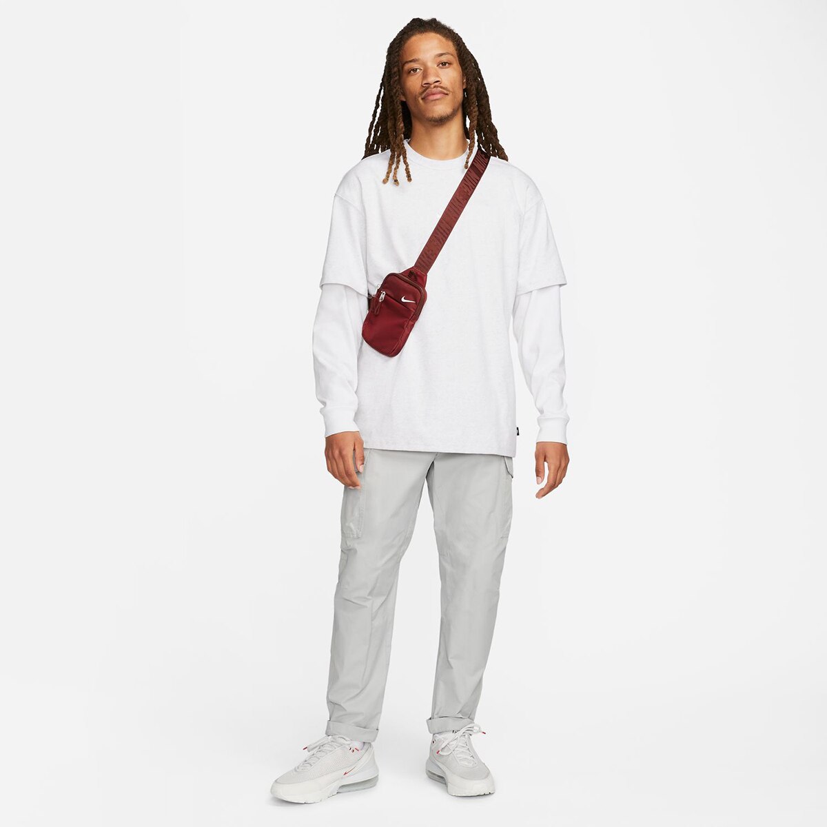 T-Shirt de Homem Sportswear Premium Essentials Cinzento-5
