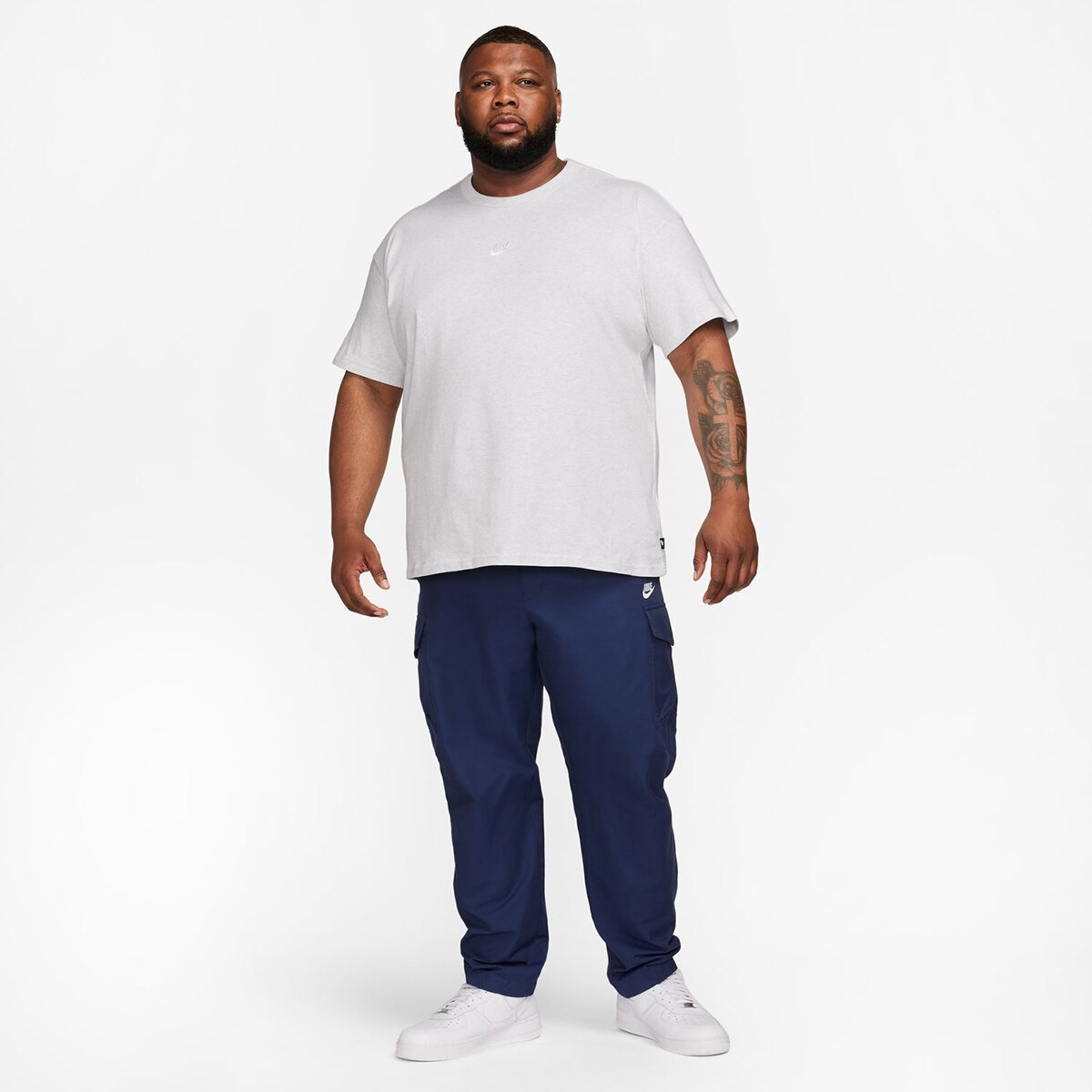 T-Shirt de Homem Sportswear Premium Essentials Cinzento-6