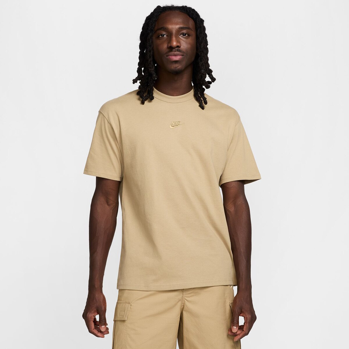 T-Shirt de Homem Sportswear Premium Essentials Bege-1