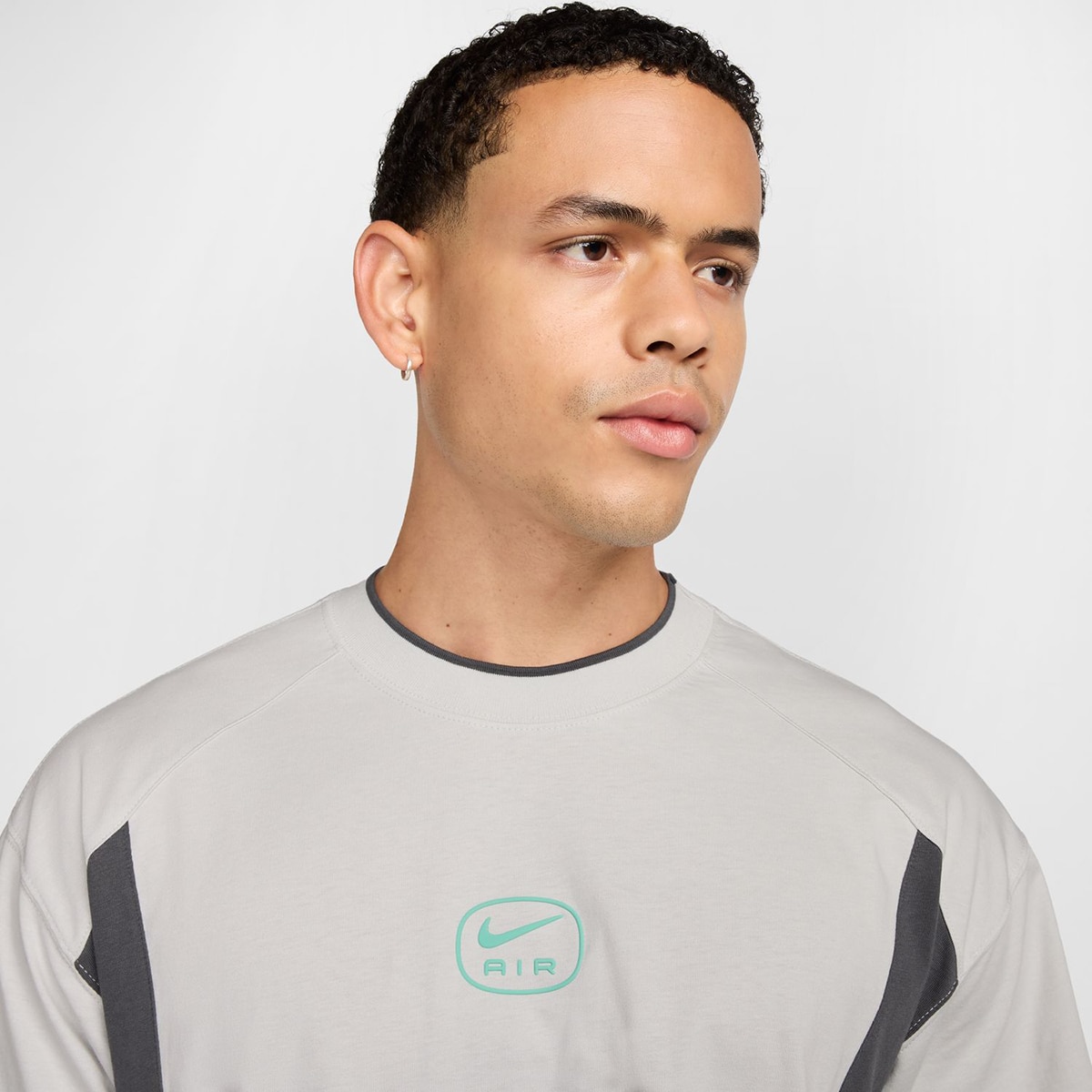 T-shirt de homem Air Nike Cinzento-4