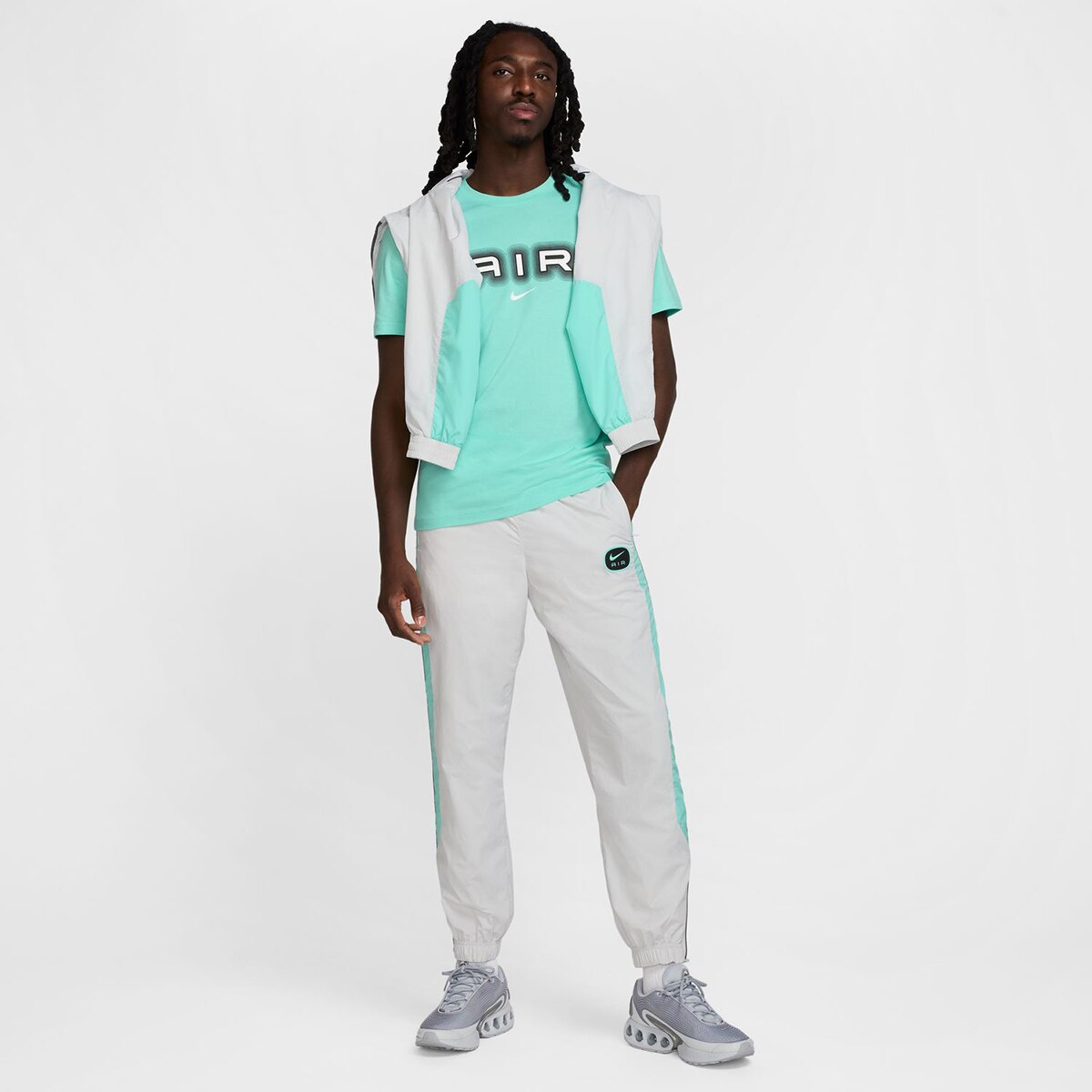 T-shirt de homem Air Nike Verde-4