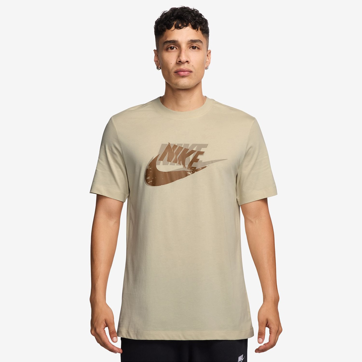 T-Shirt de Criança Sportswear Nike Caqui-1