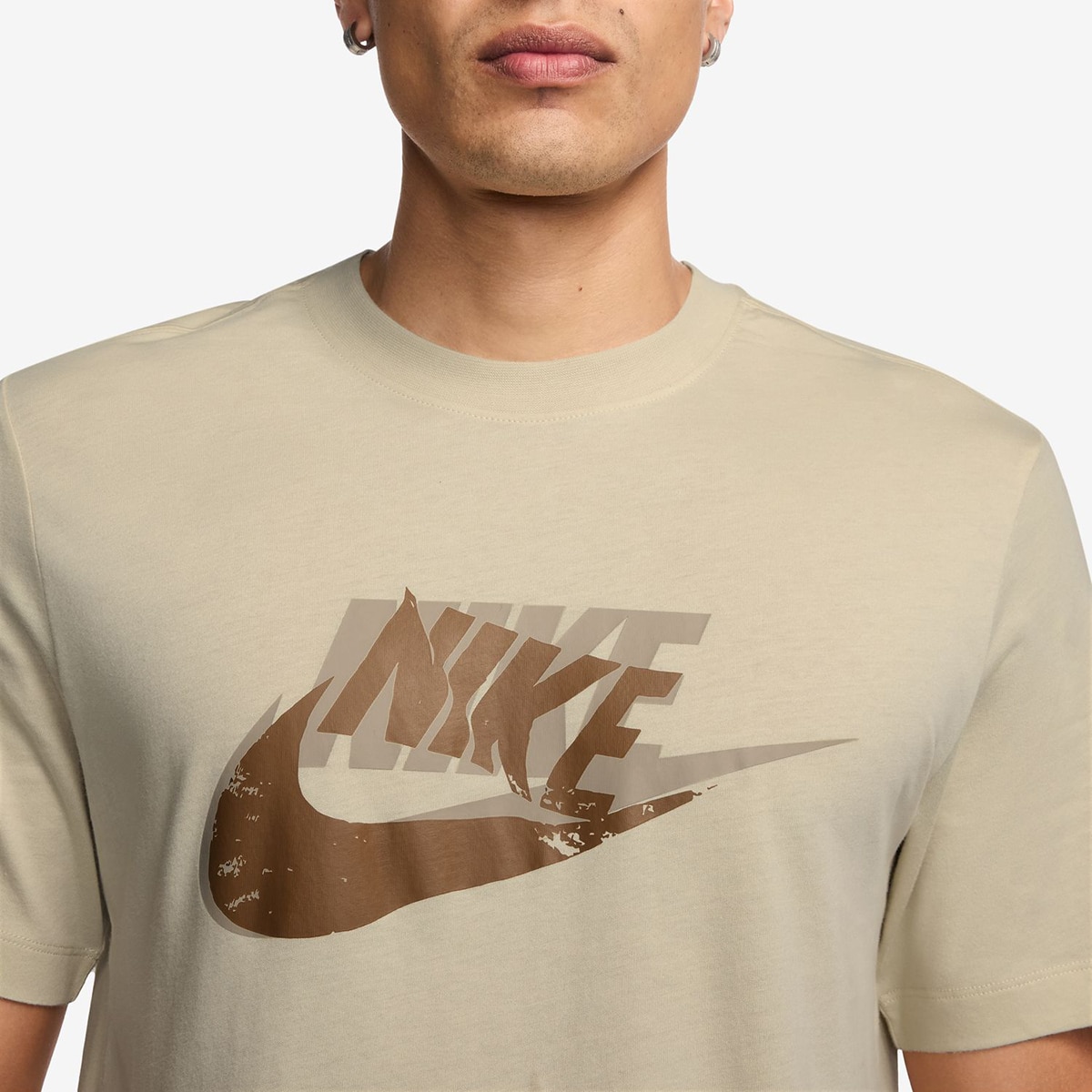 T-Shirt de Criança Sportswear Nike Caqui-3