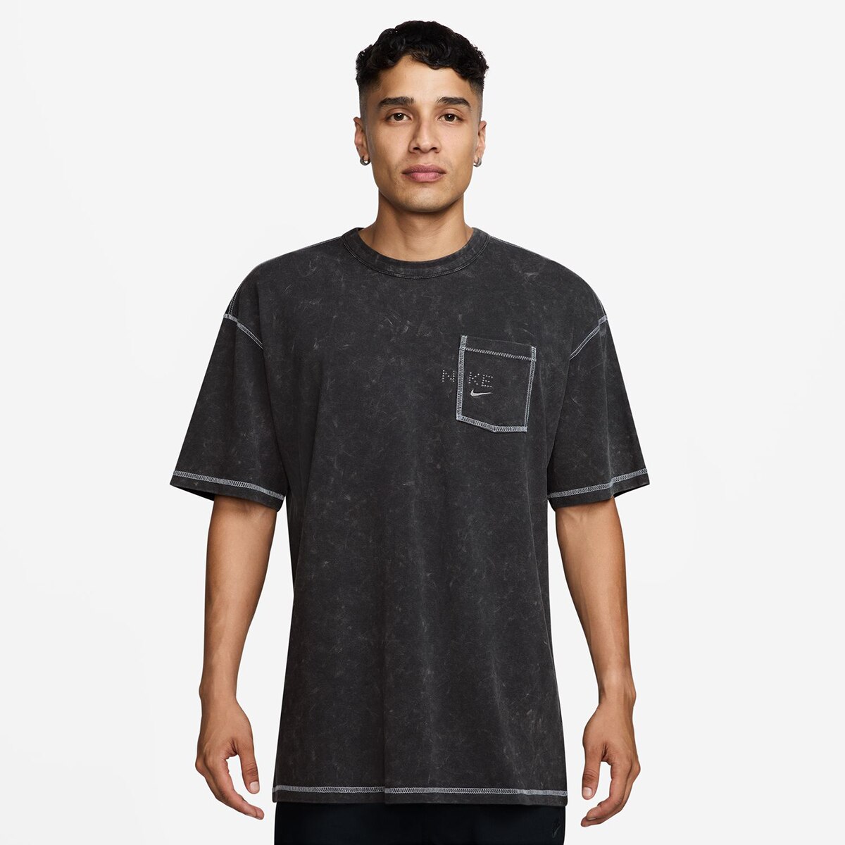 T-Shirt de Criança Sportswear Nike Cinzento-1