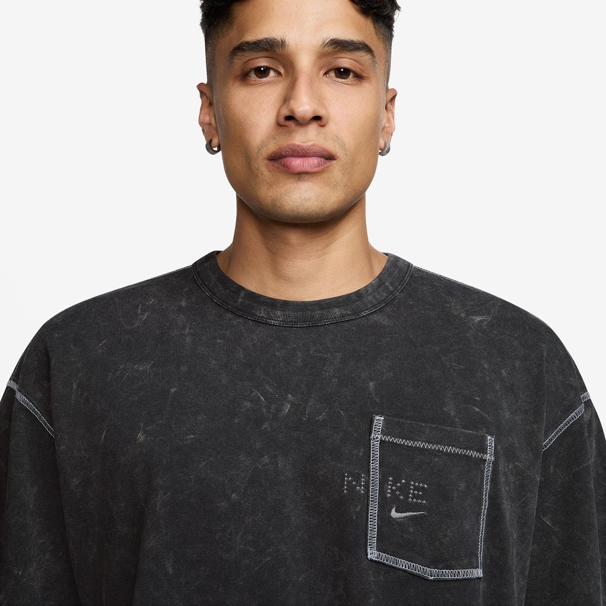 T-Shirt de Criança Sportswear Nike Cinzento-3