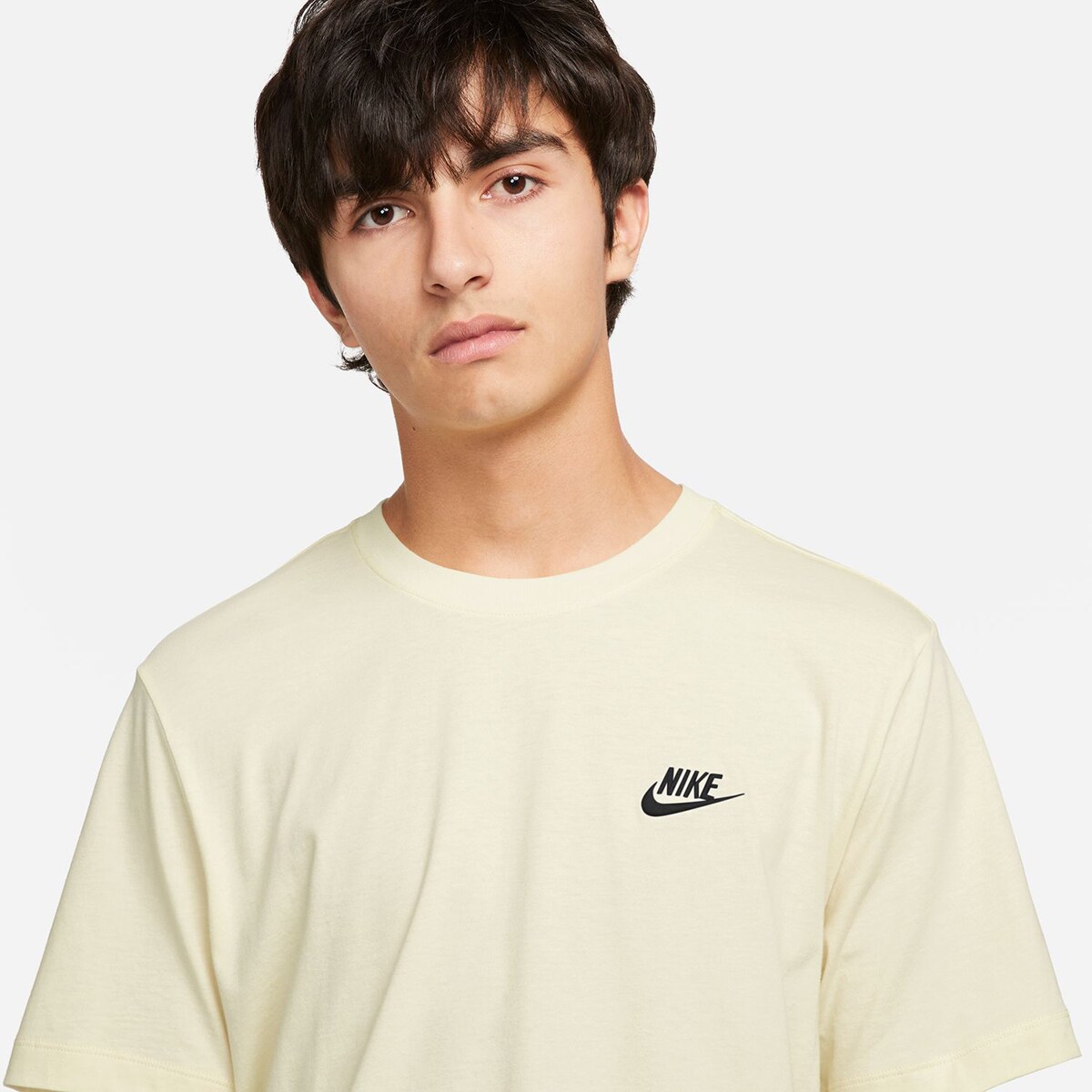 T-shirt de homem Sportswear Club Nike Branco-3