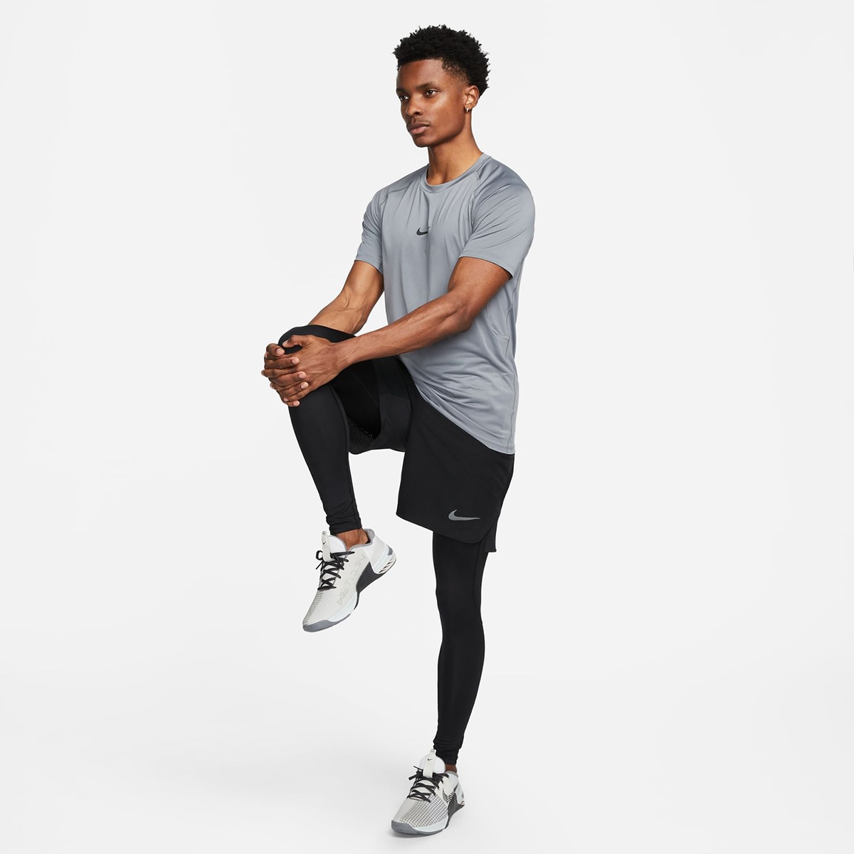 Camiseta de hombre Pro Nike - Gris Gris-5