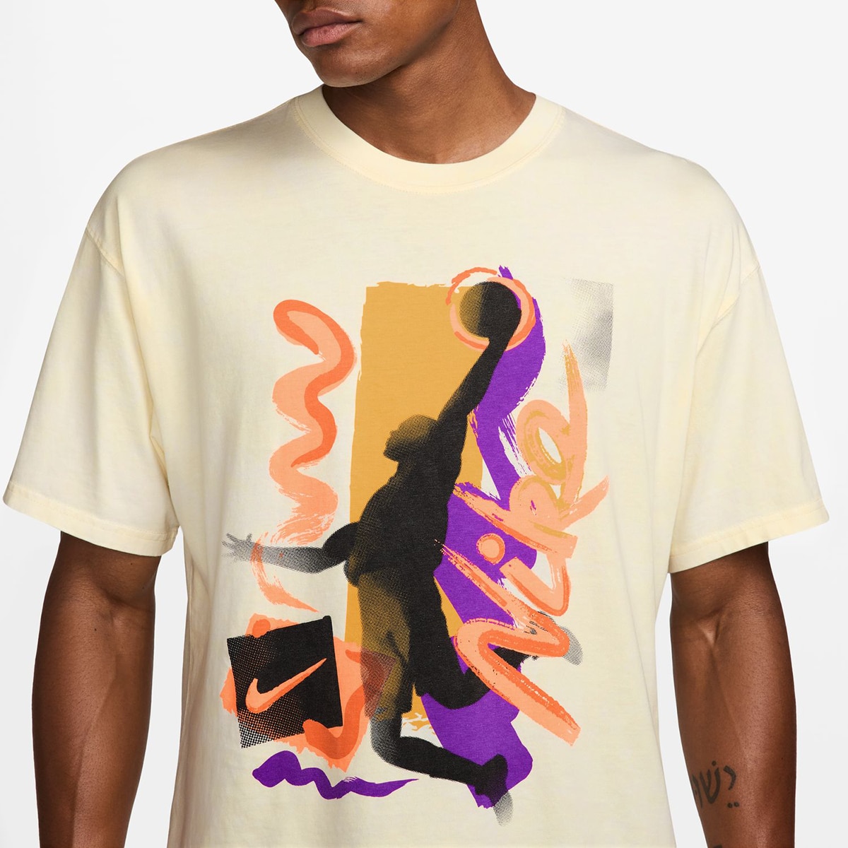 T-shirt de Homem Tee M90 Oc Dna Branco-3