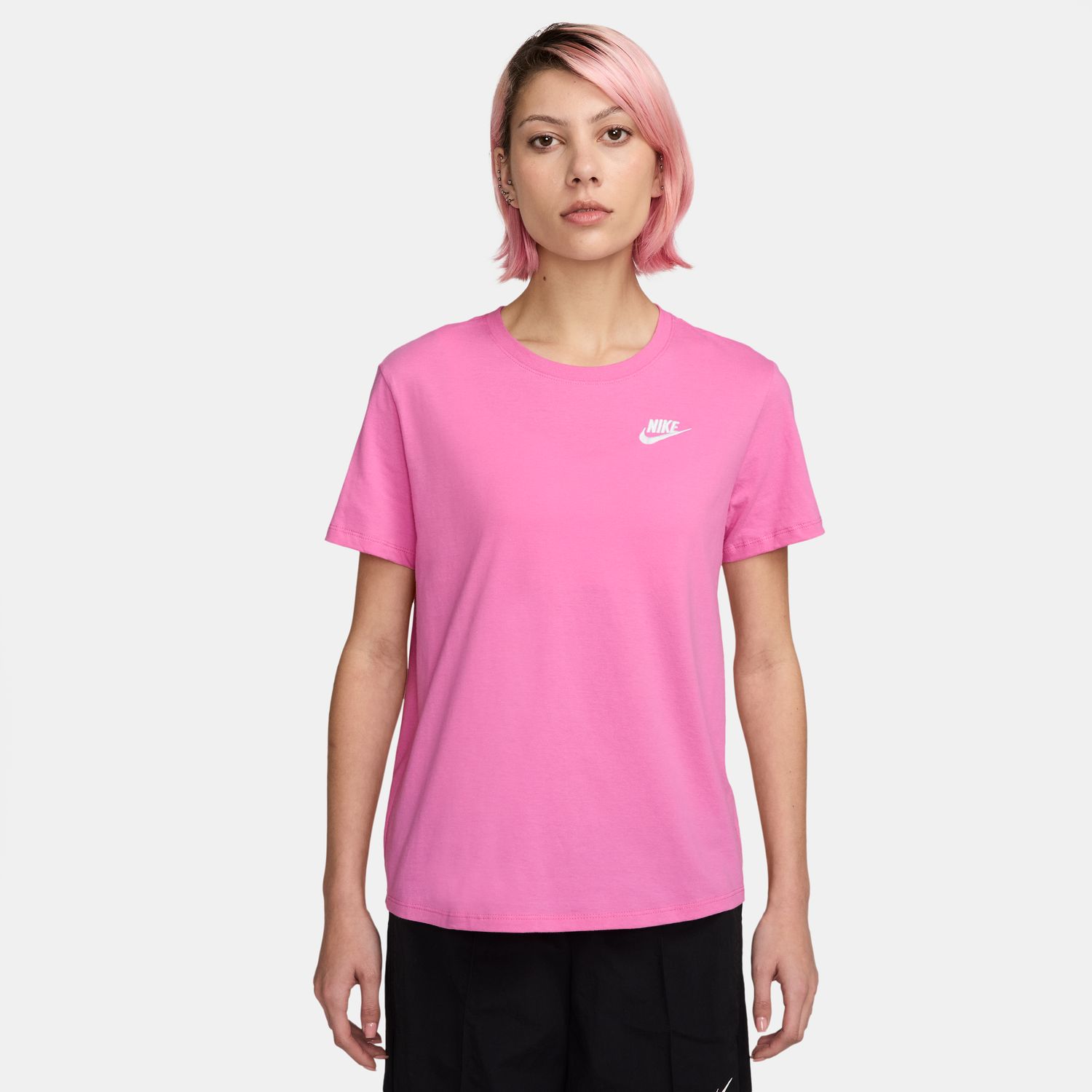 T-shirt de Mulher Sportswear Club Essentials Rosa-1