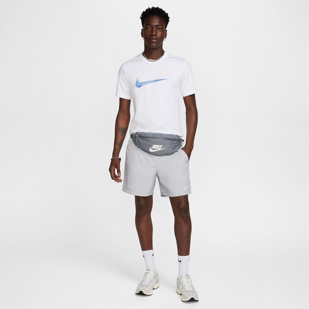 T-Shirt de Criança Sportswear Nike Branco-4