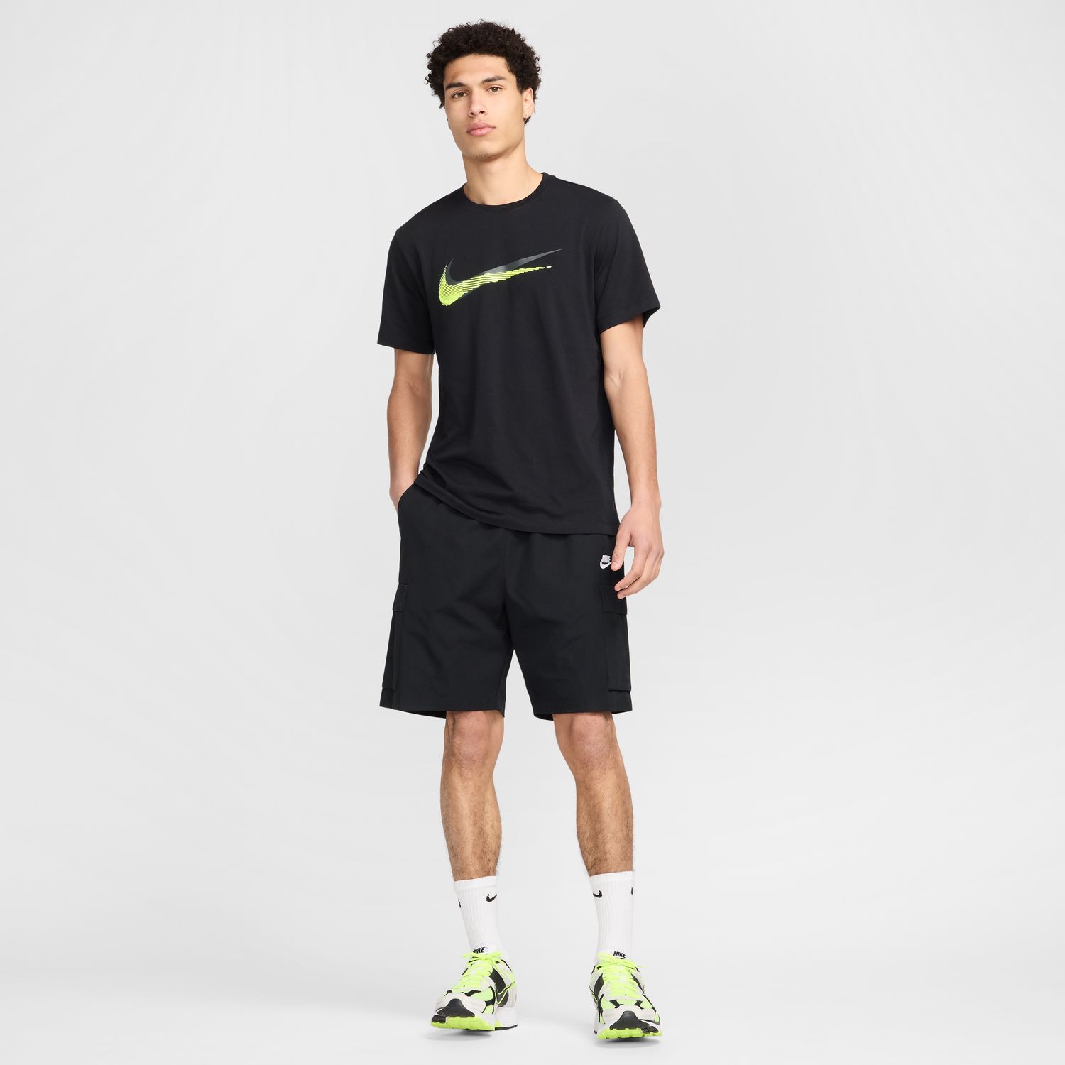 T-Shirt de Criança Sportswear Nike Preto-4