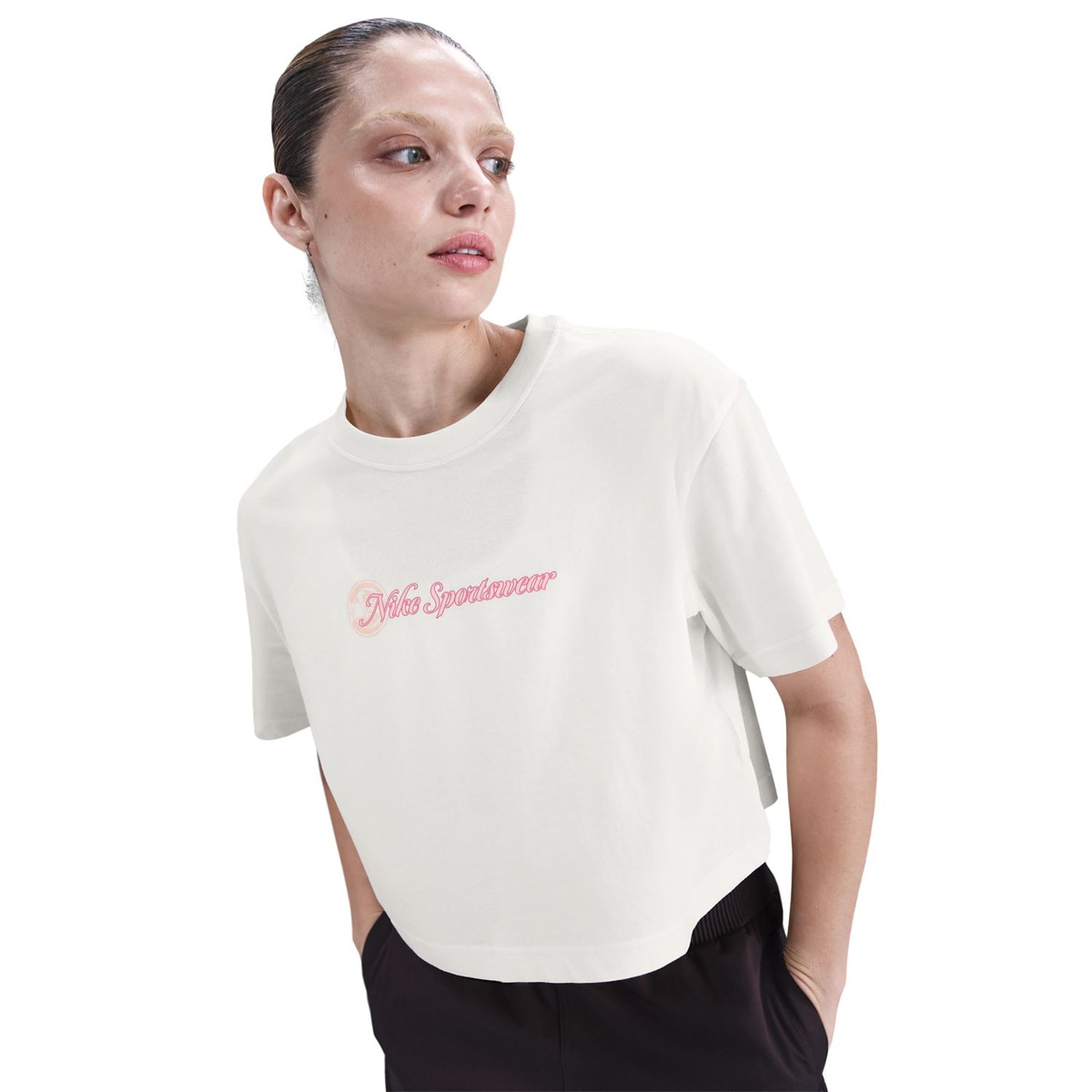 T-shirt de Mulher Sportswear Club Branco-1